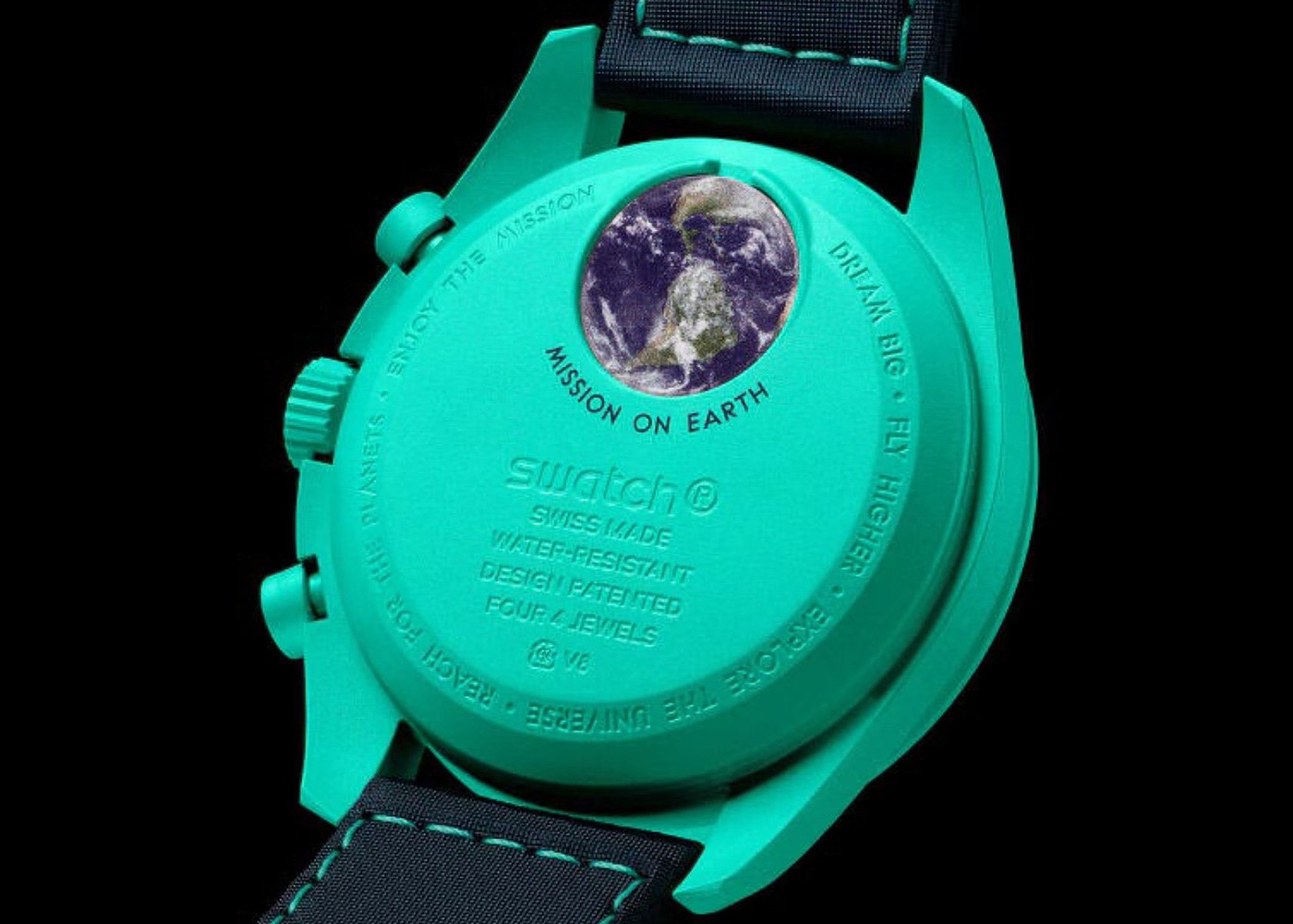 MOONSWATCH，earth，Wristwatch，Wrist watch，