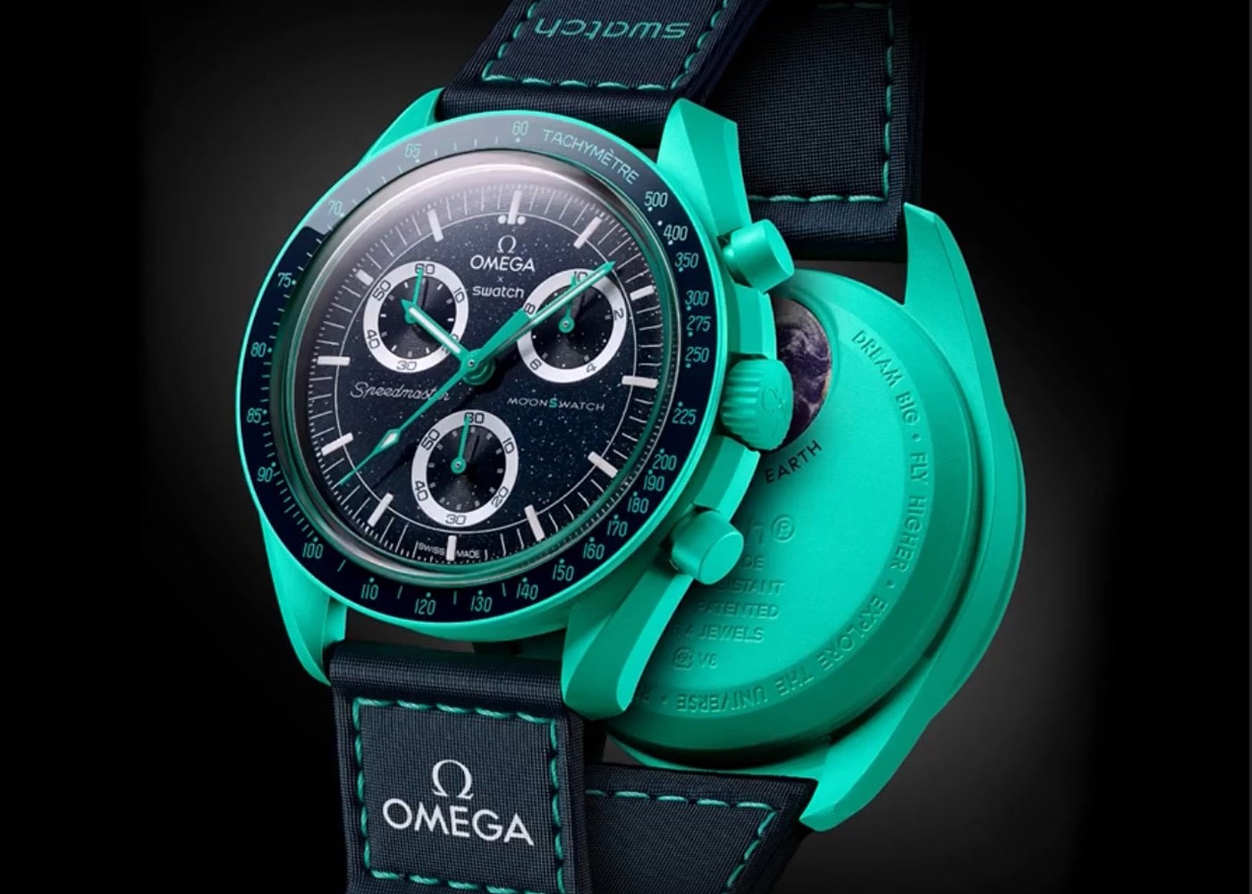 MOONSWATCH，earth，Wristwatch，Wrist watch，
