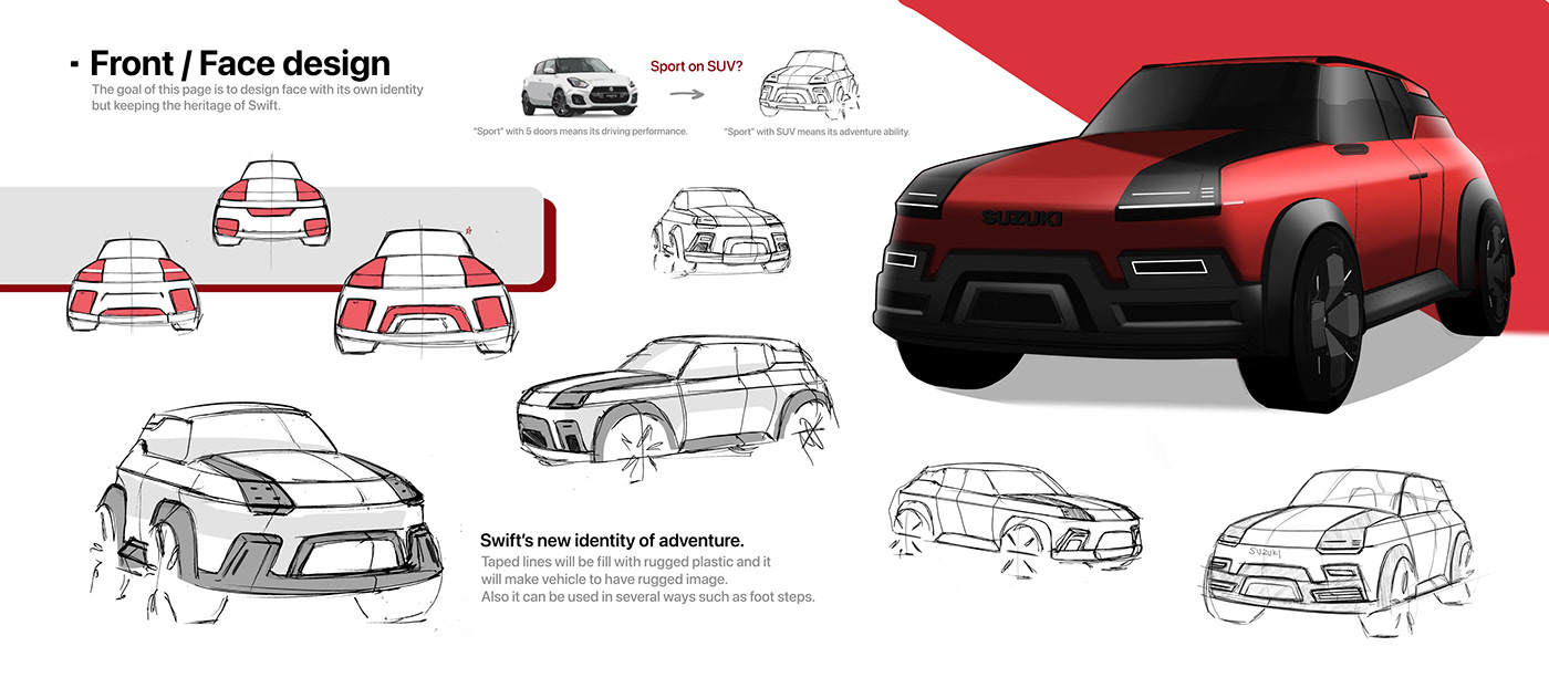 product design，Automobile design，SUZUKI，Suzuki，