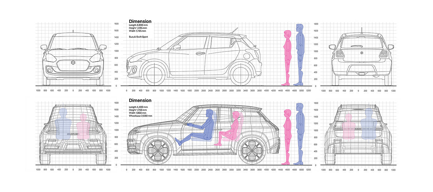 product design，Automobile design，SUZUKI，Suzuki，