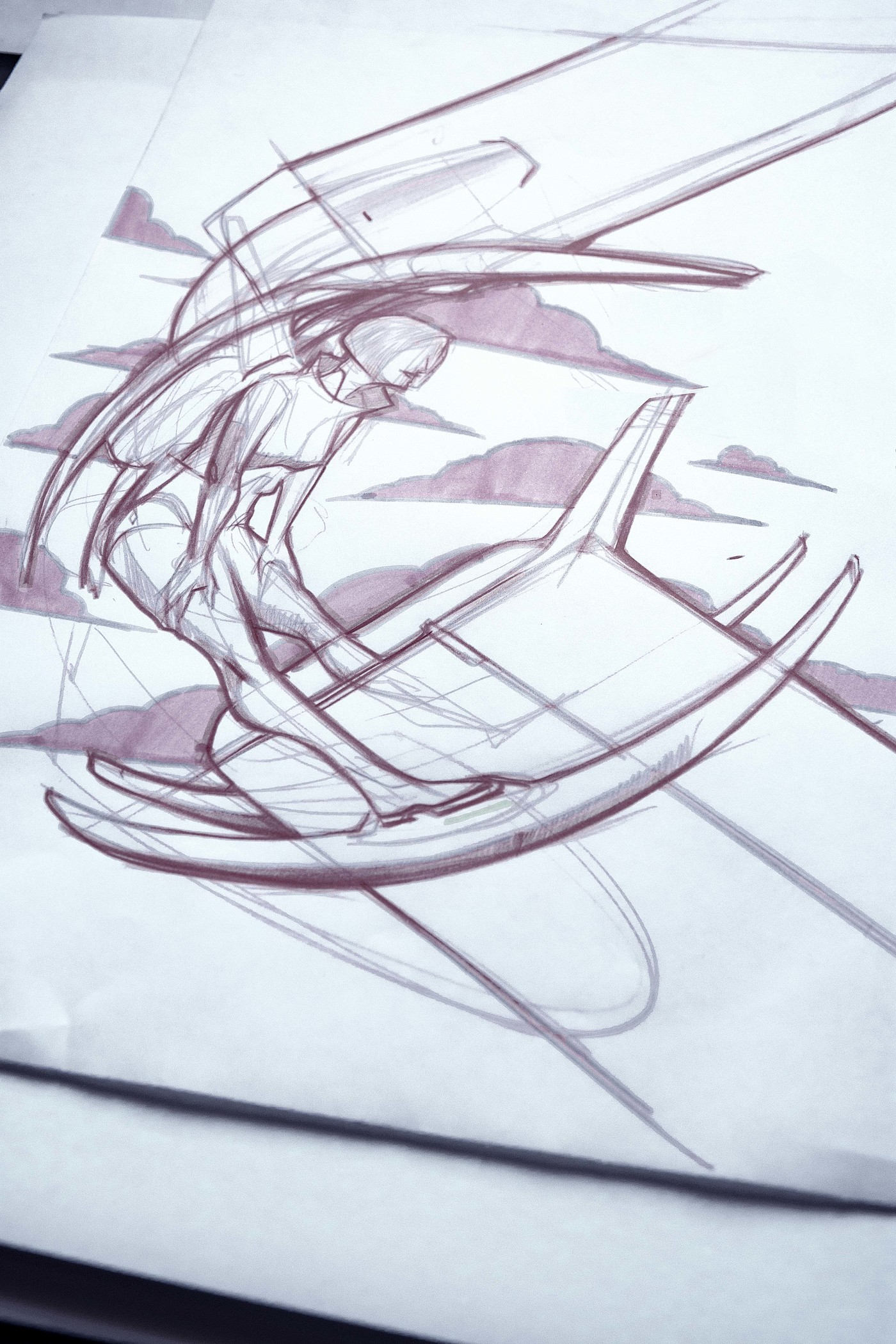 Mechanics，line，Automobile design，car driving handle，