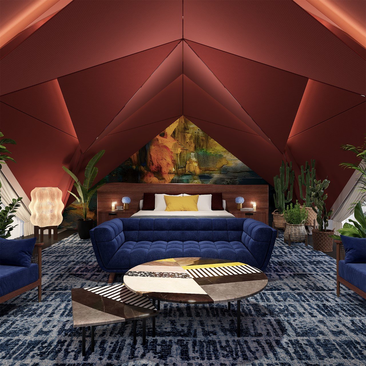 Origami，hut，Rapid construction，