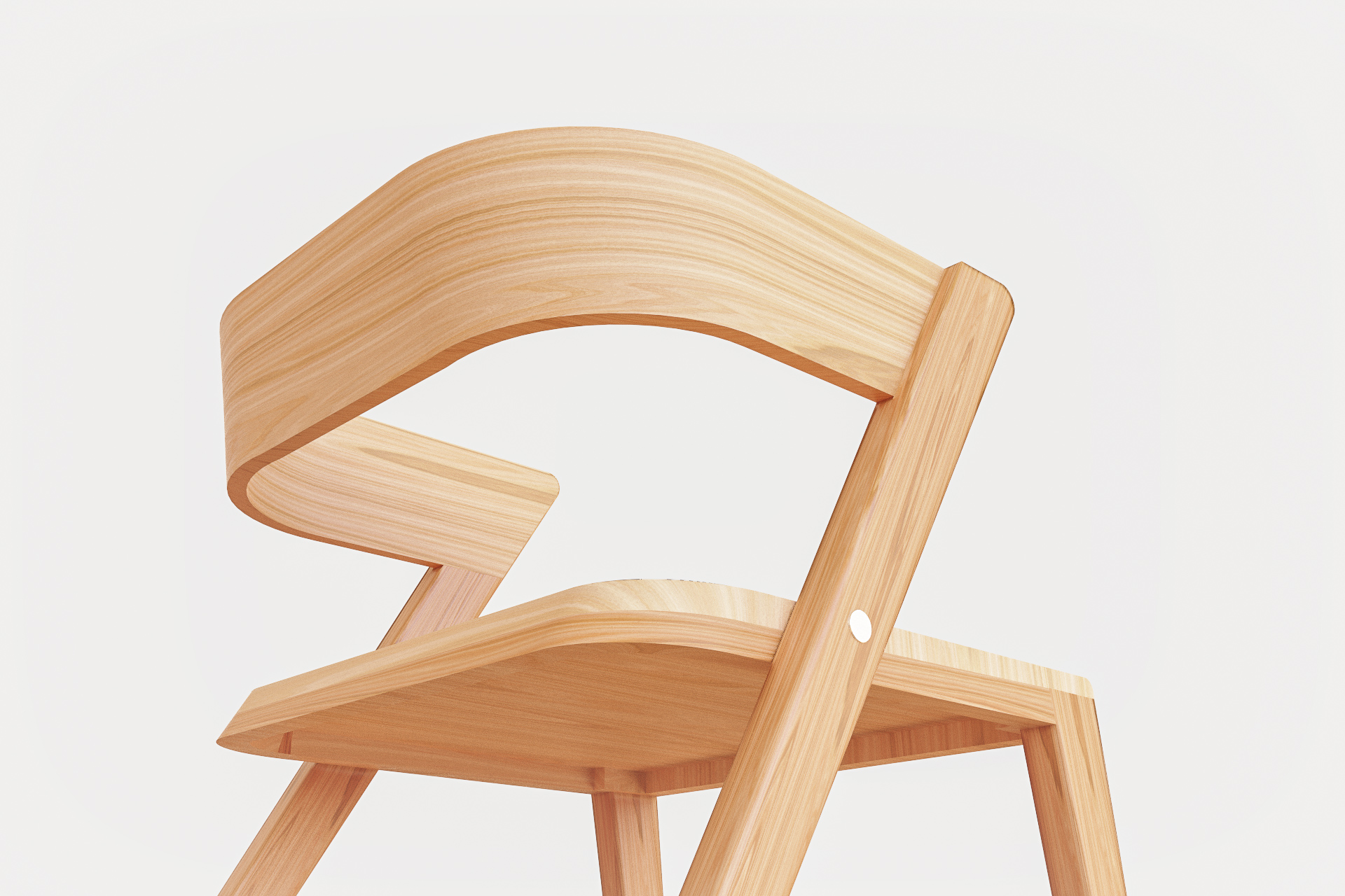 Aplos，chair，Wood materials，Simplicity，