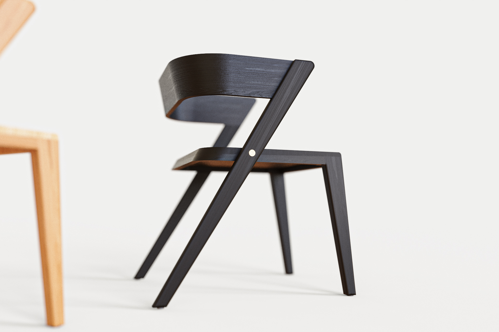 Aplos，chair，Wood materials，Simplicity，