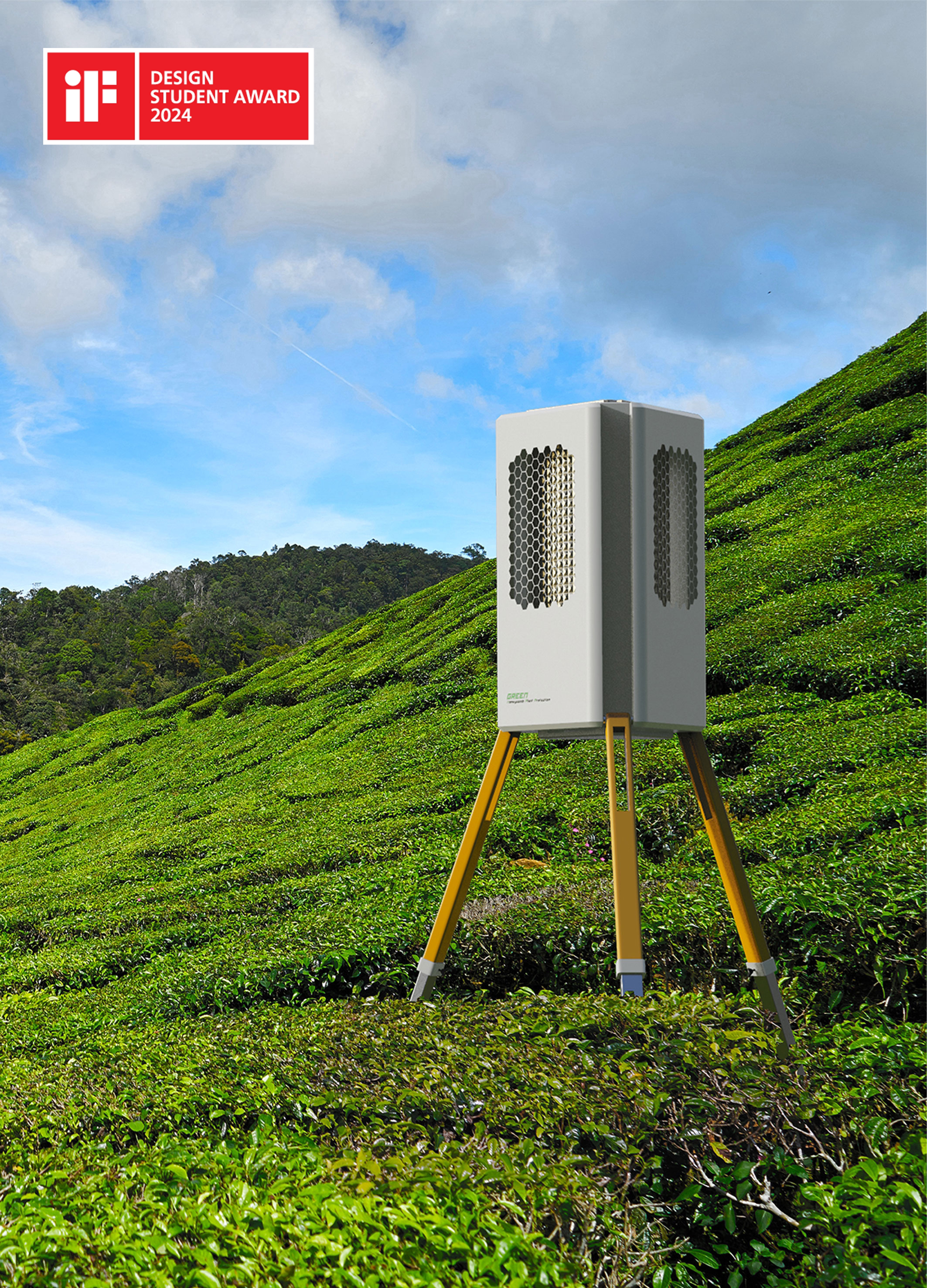 if，iF Student Design Award，Green Plant Protection Ecological Hive，Hive Design，sustainable，ecological beehive，Green design，terrestrial ecology，