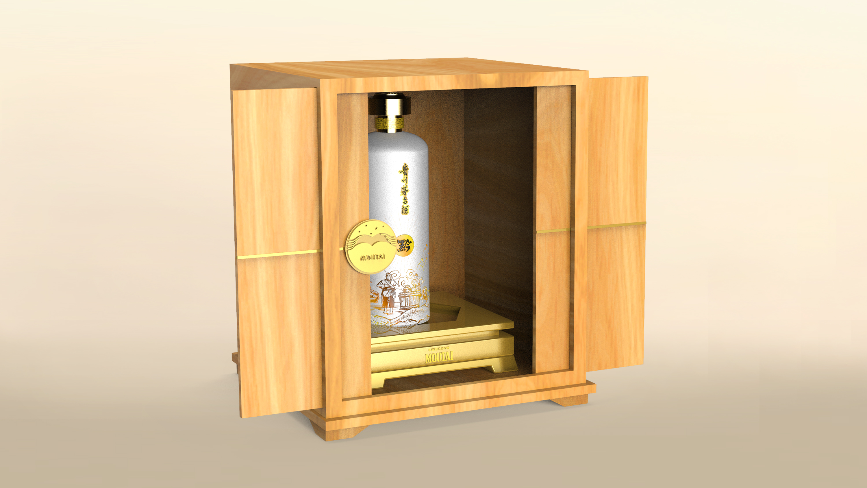product，packing，Alcohol，Illustration，modeling，Render，