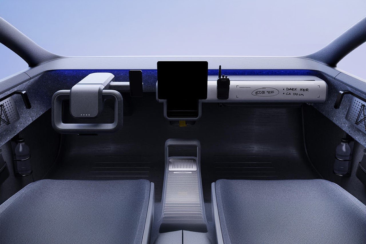 Police car interior，law enforcement department，to work in an office，space，automobile，