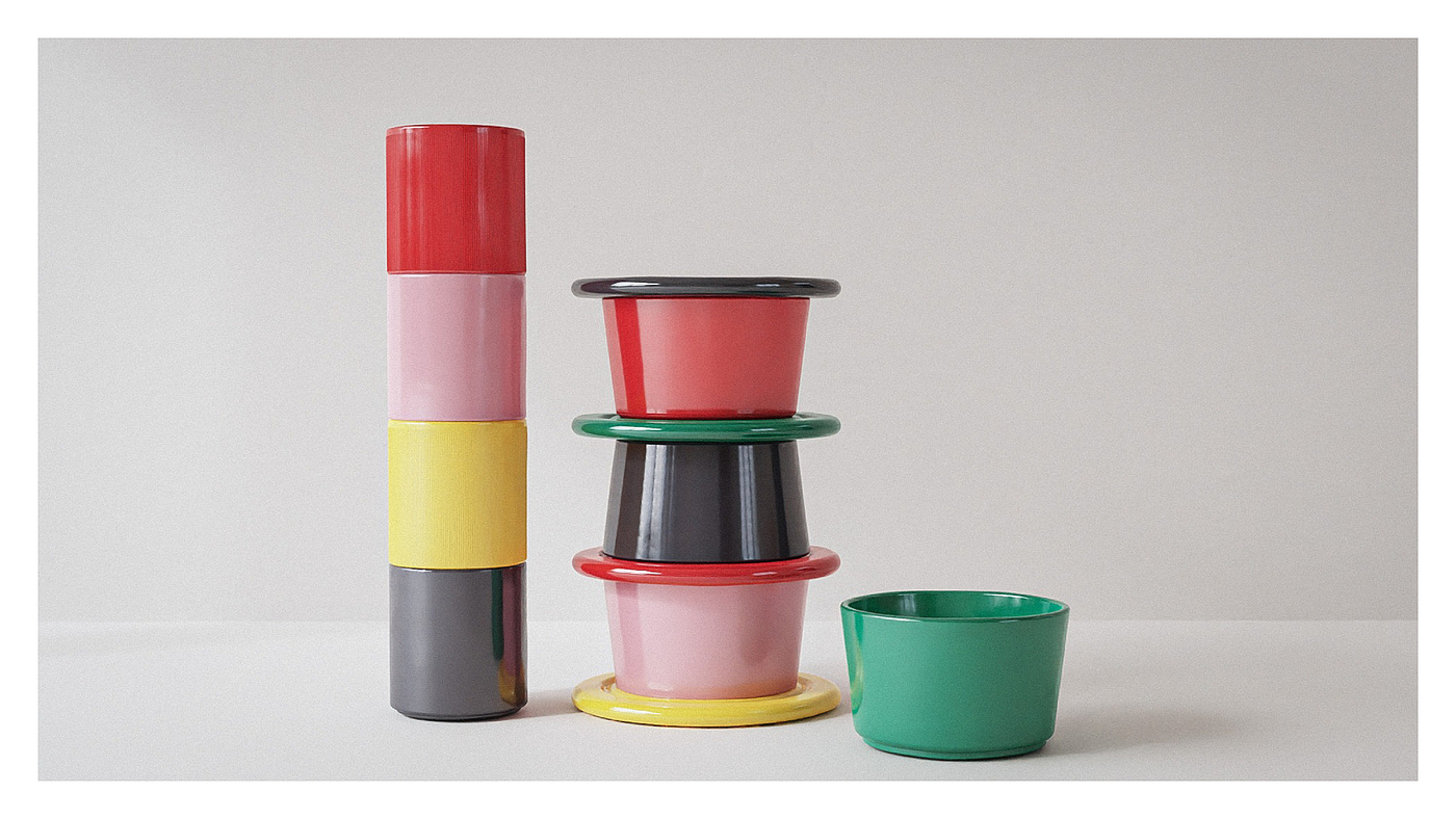 Stacks.，Kitchenware，stackable ，Mug，bowl，