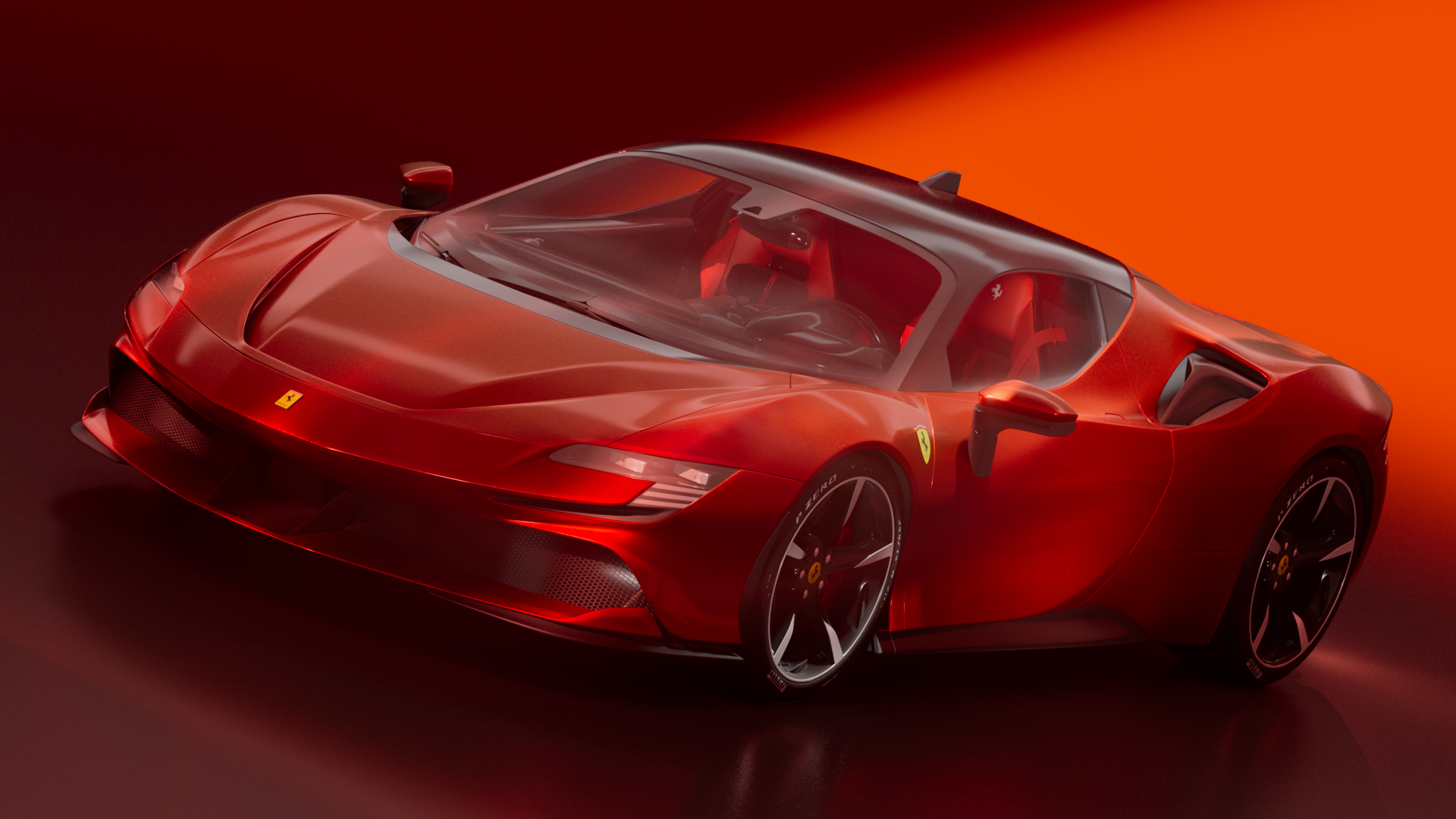 FERRARI SF90，Automobile design，Sports car，