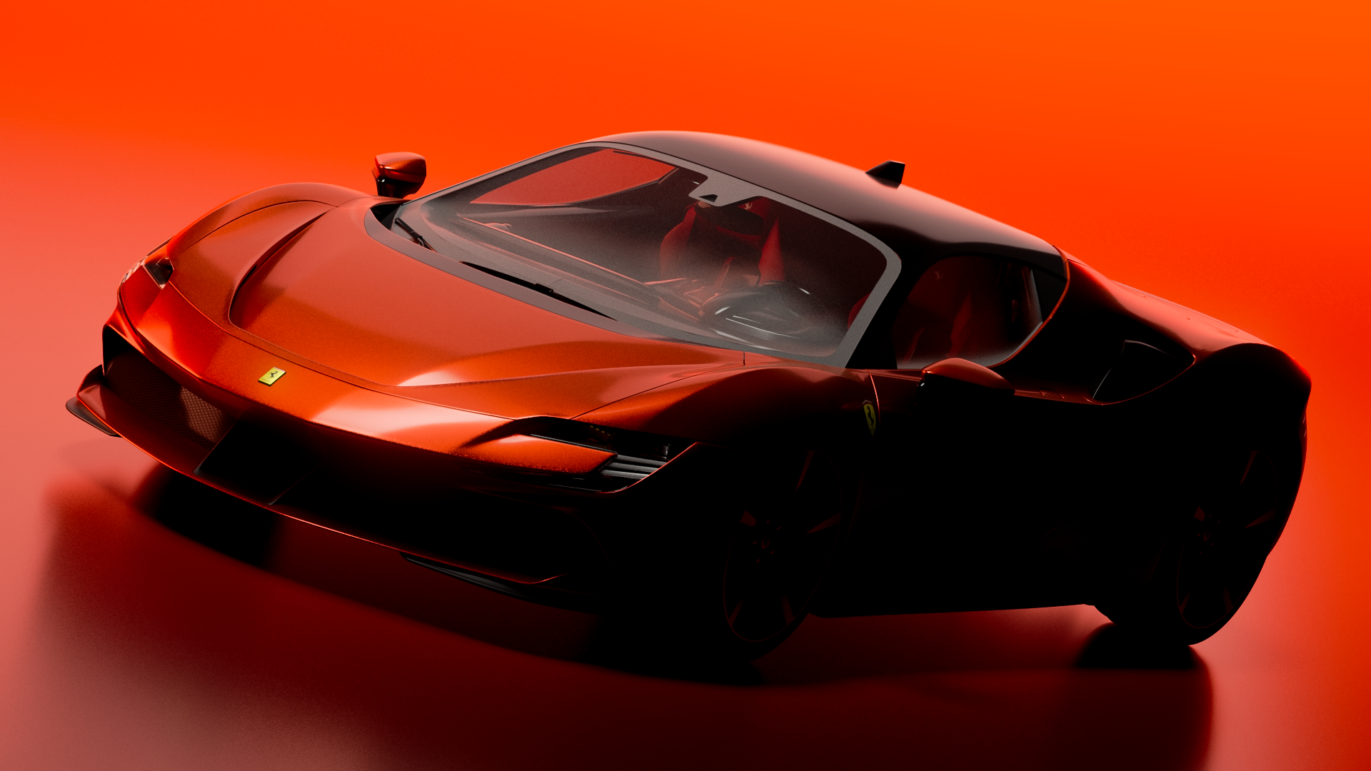 FERRARI SF90，Automobile design，Sports car，