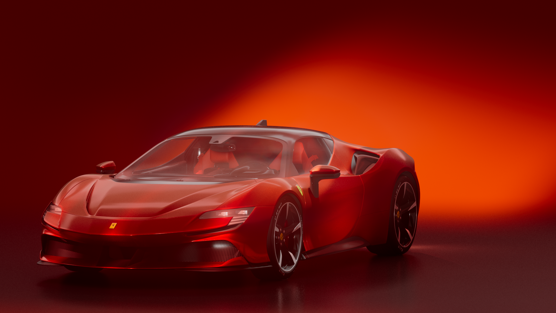 FERRARI SF90，Automobile design，Sports car，