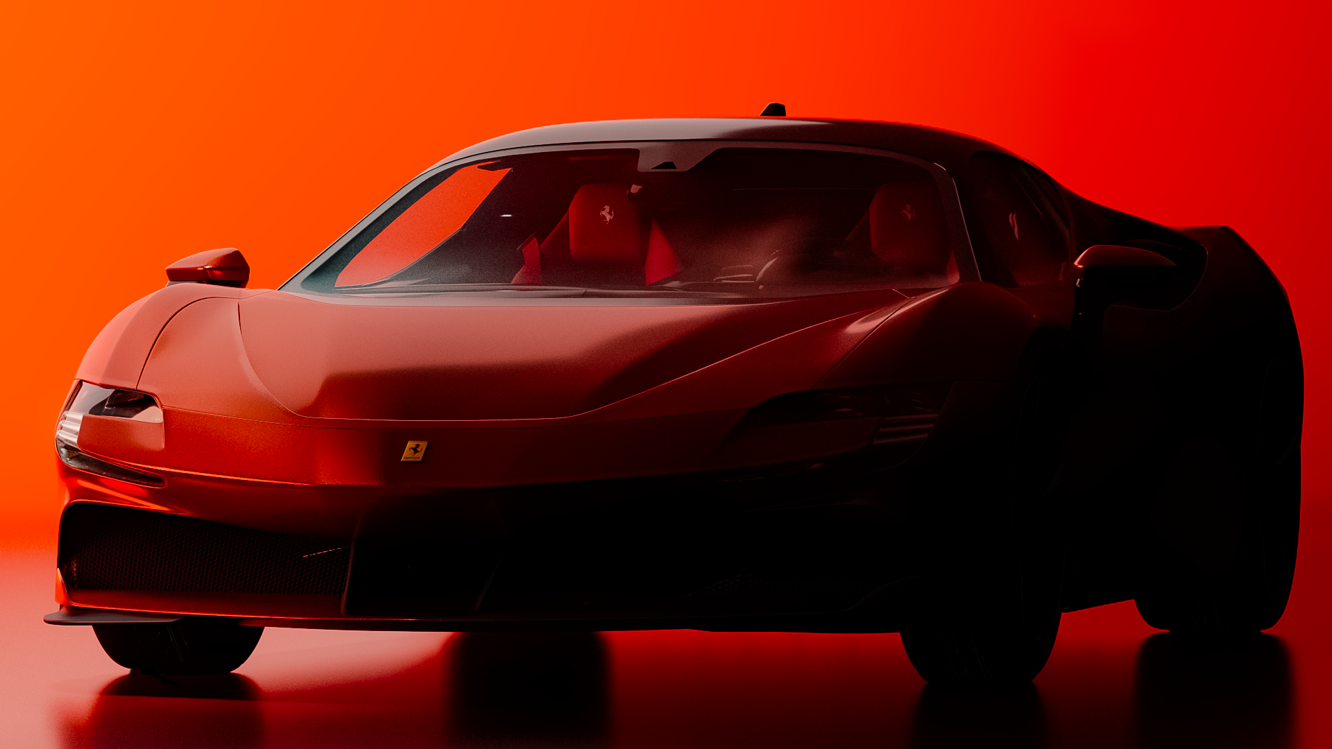 FERRARI SF90，Automobile design，Sports car，