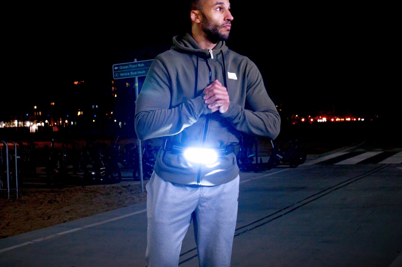 LUMABELT，at night，run，outdoors，belt，