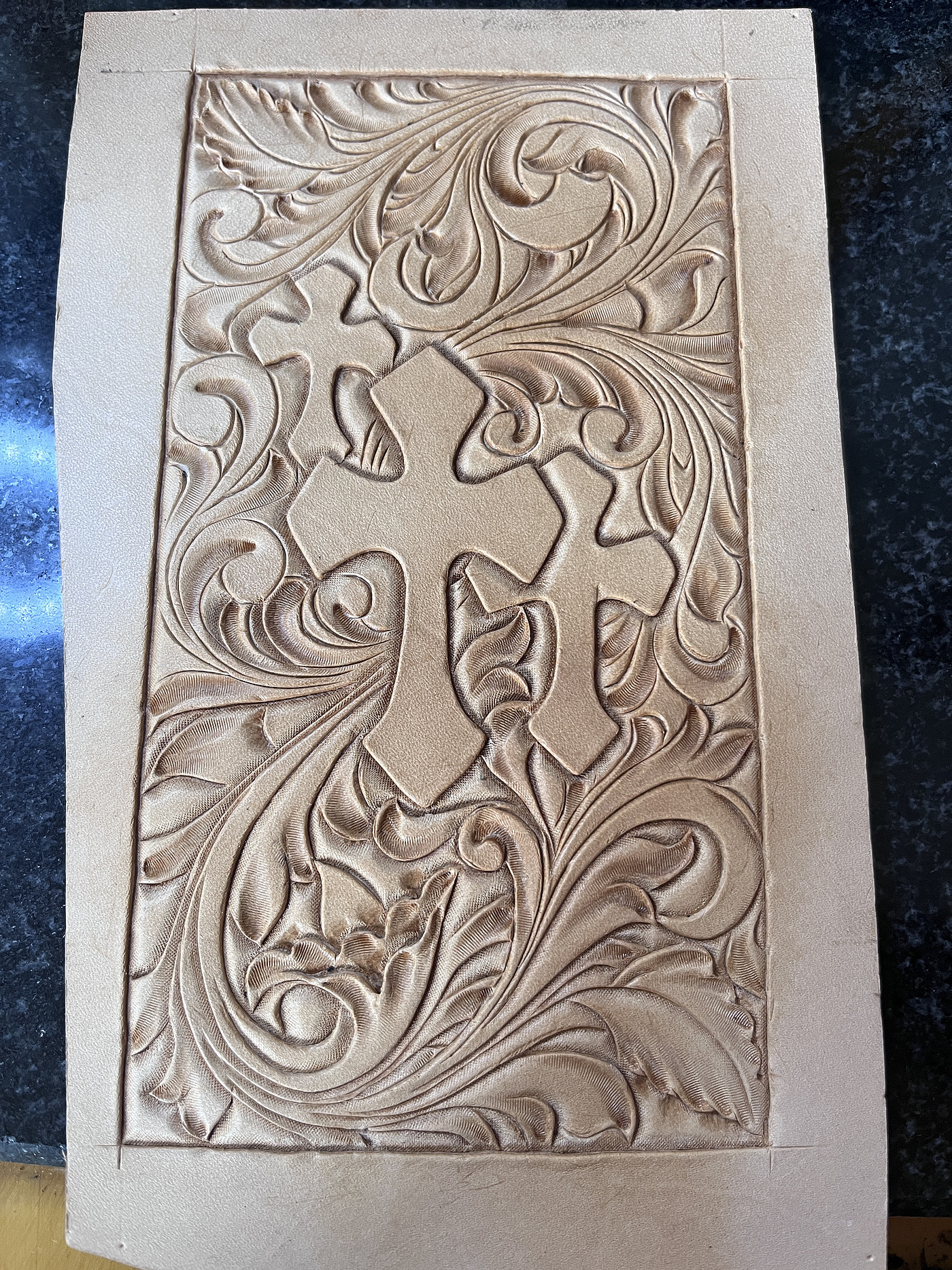 Leather carving，