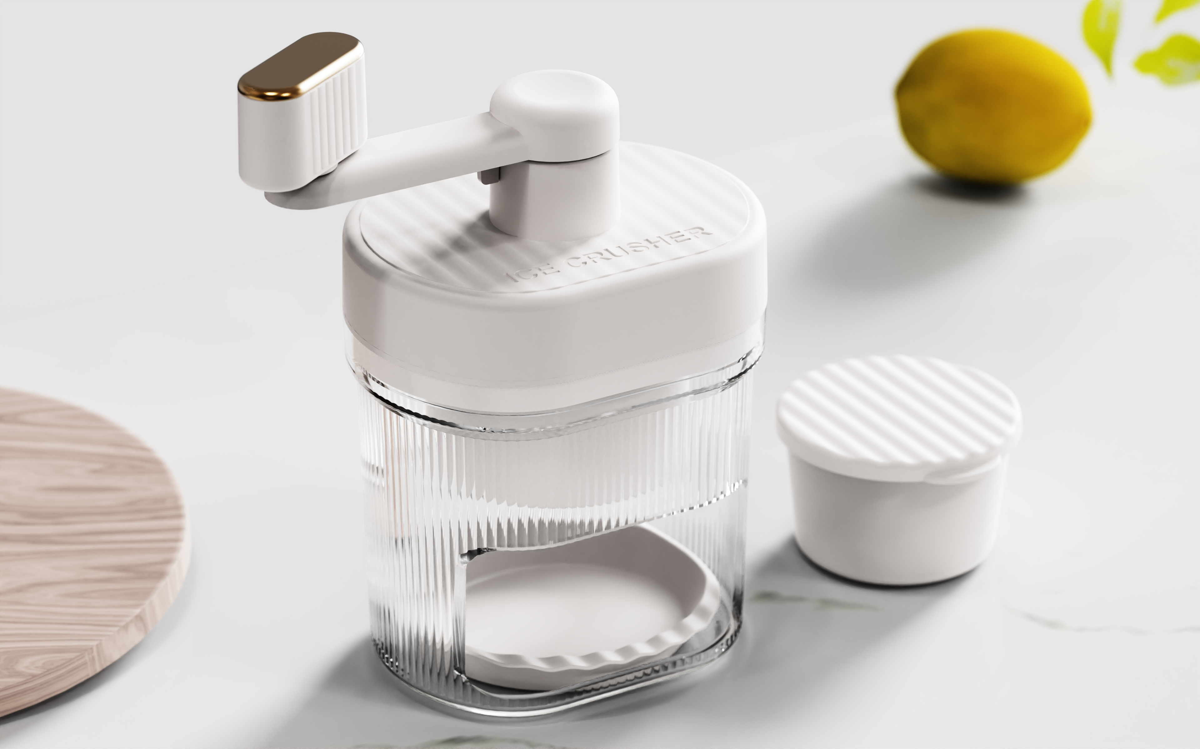 Ice planer，Ice crusher，Household small ice shaving machine，Ice maker，Appearance design，Structural design，household ice crusher，Small ice machine，