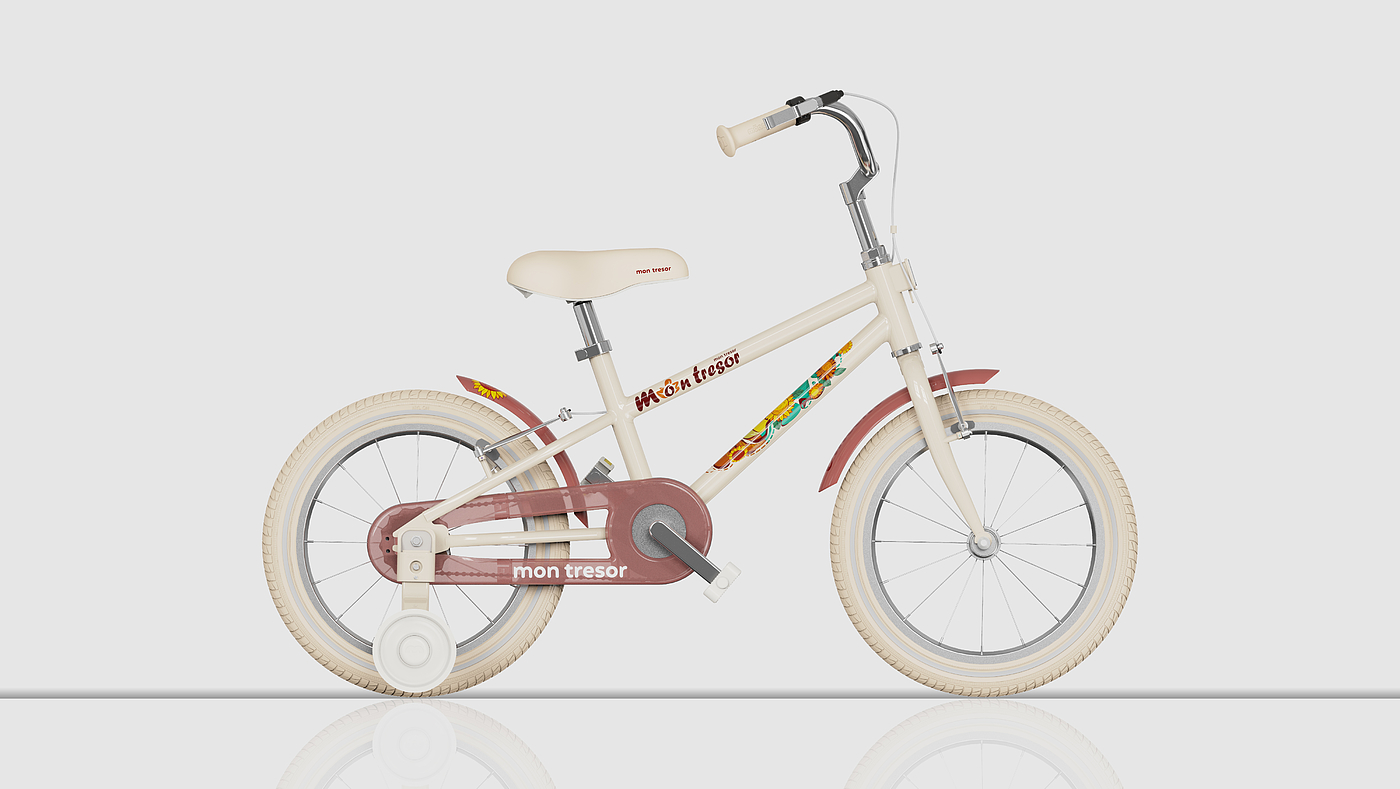 Painting，originality，Bicycle，Children bicycle，