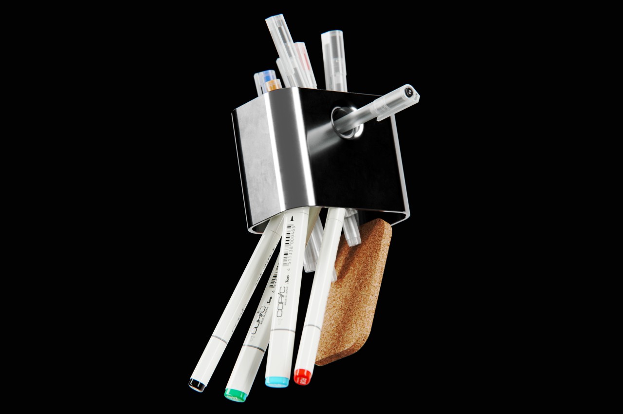 Void Pen Pot，hole，pen container，Stationery，