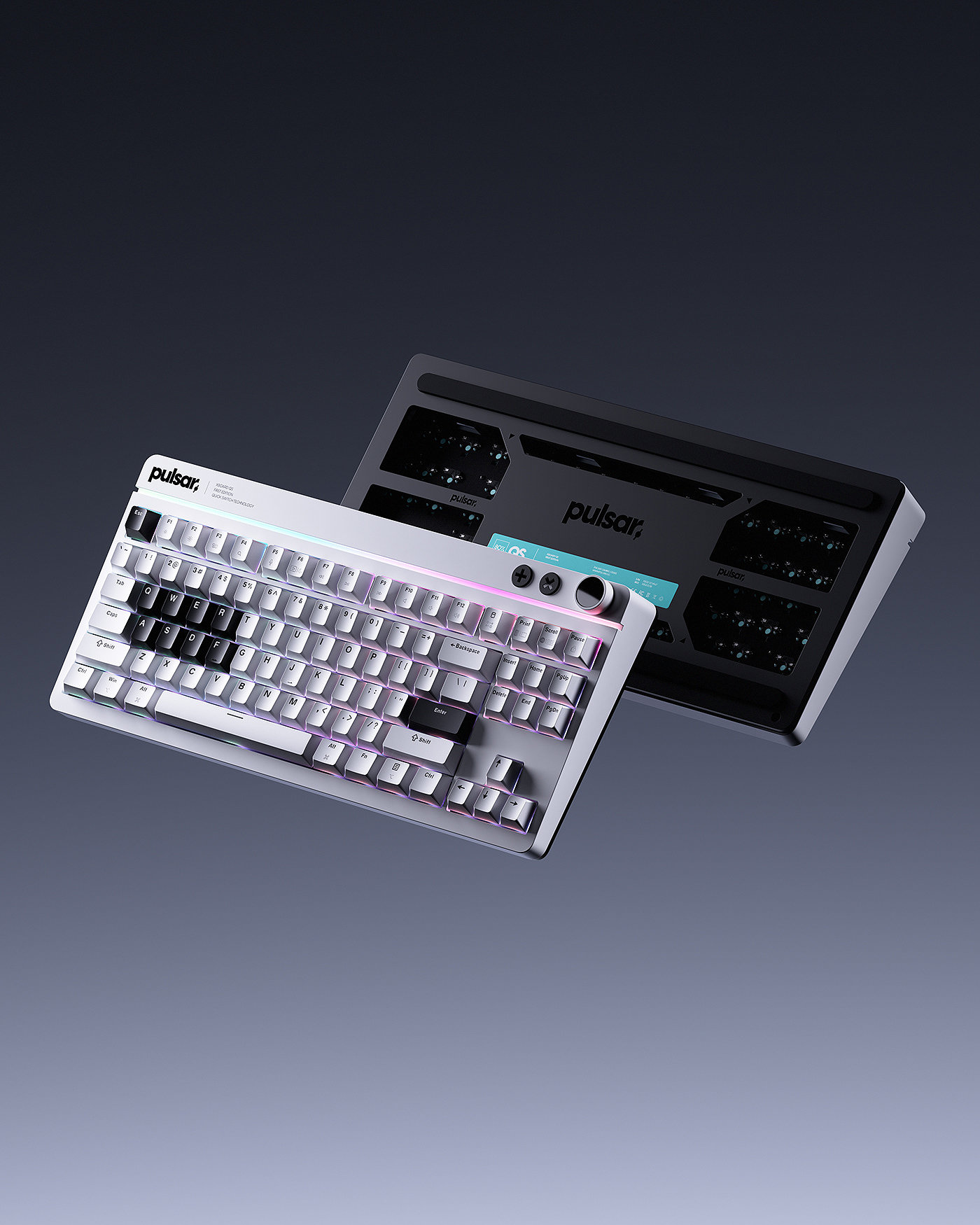 Gaming keyboard，Mechanical keyboard，XBoard QS，Pulsar，