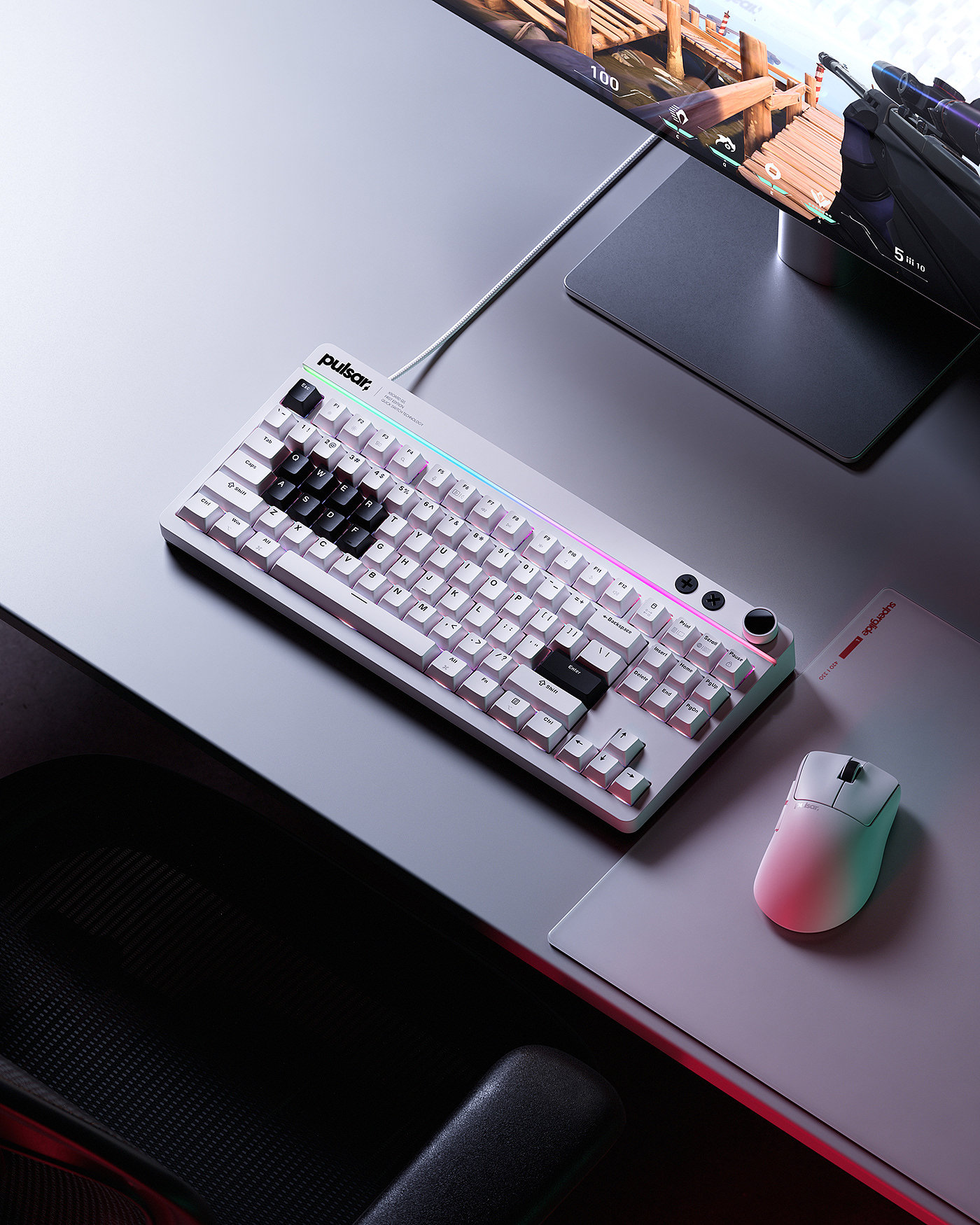 Gaming keyboard，Mechanical keyboard，XBoard QS，Pulsar，