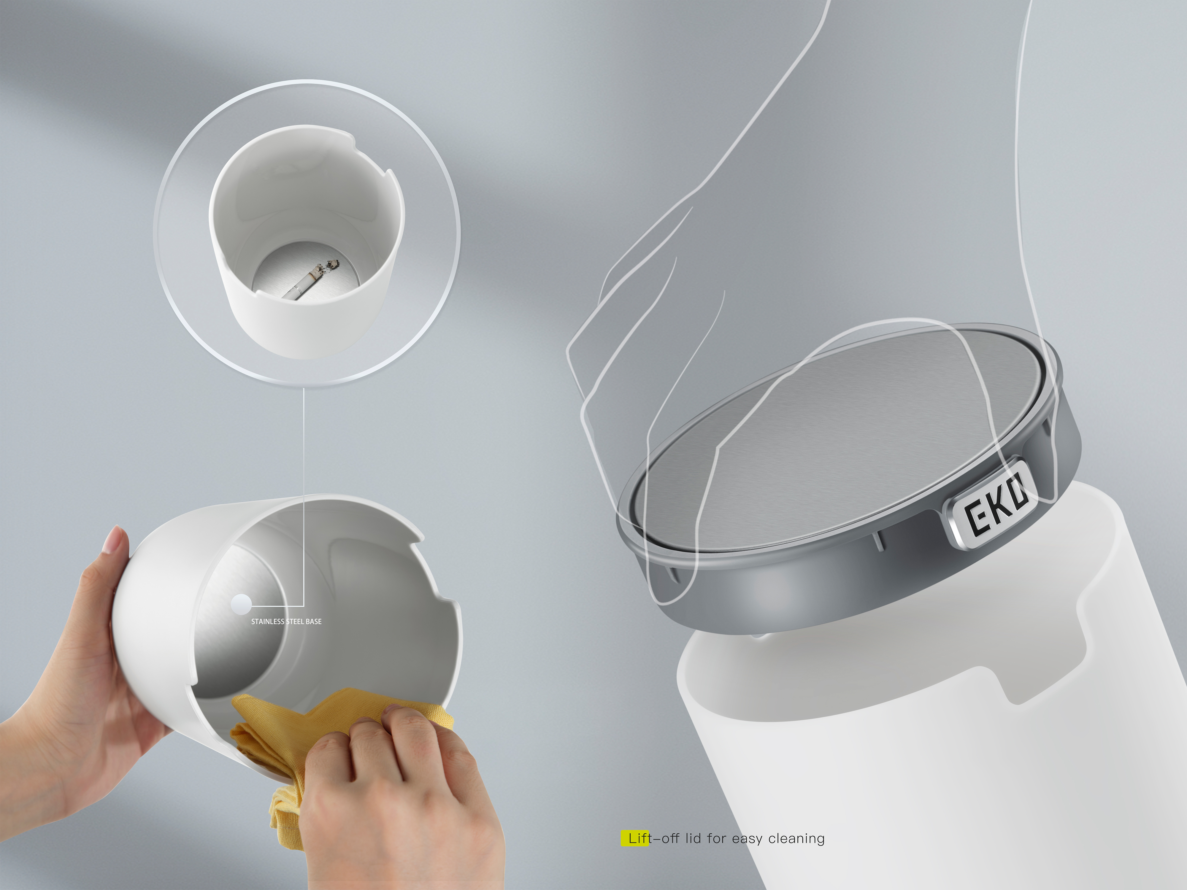 German if Award，trash can，Desktop trash can，Desktop storage，Home Furnishing，If design award，industrial product，product design，