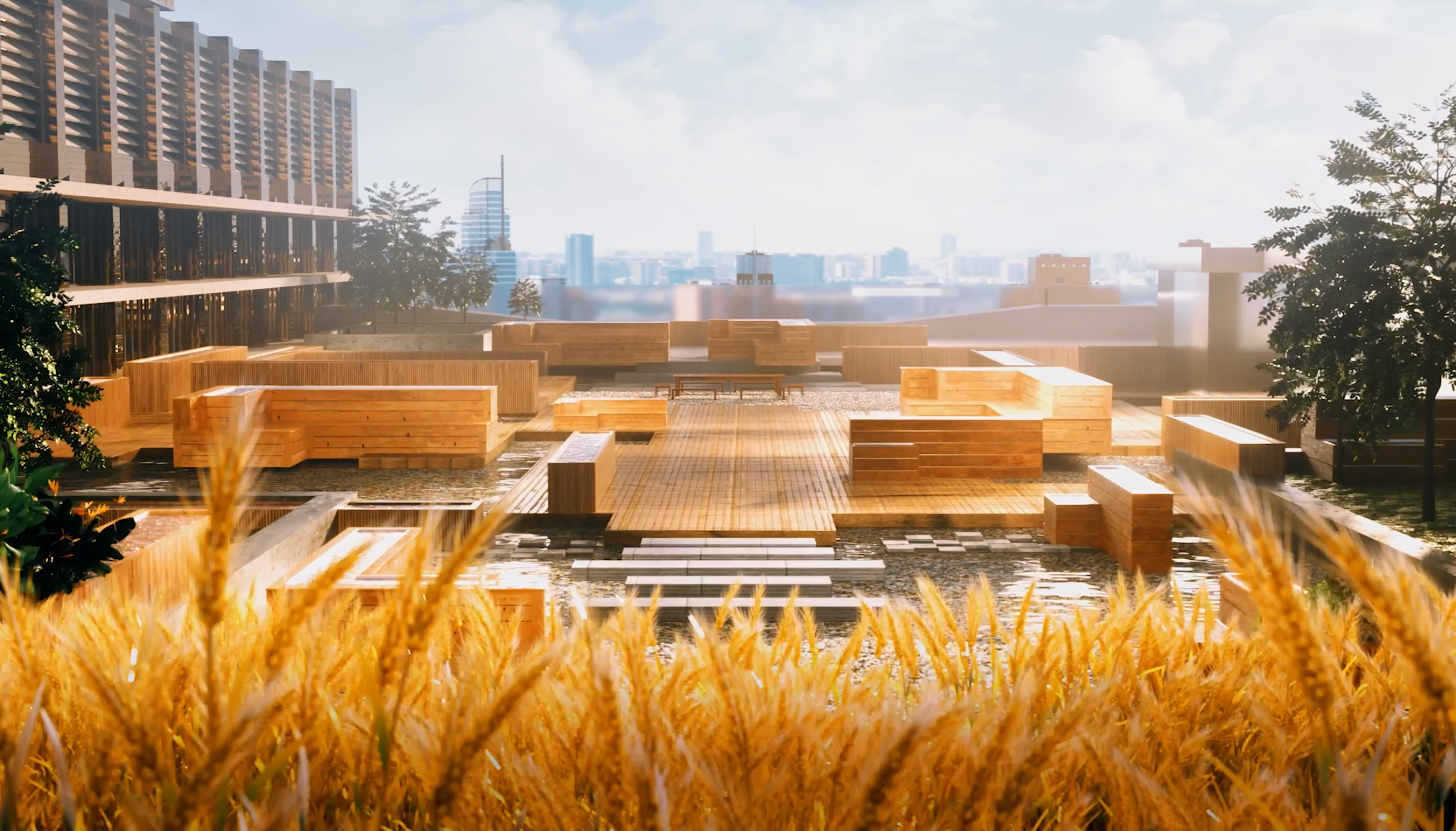 Architecture，environment，animation，cg，three-dimensional，Vanke，