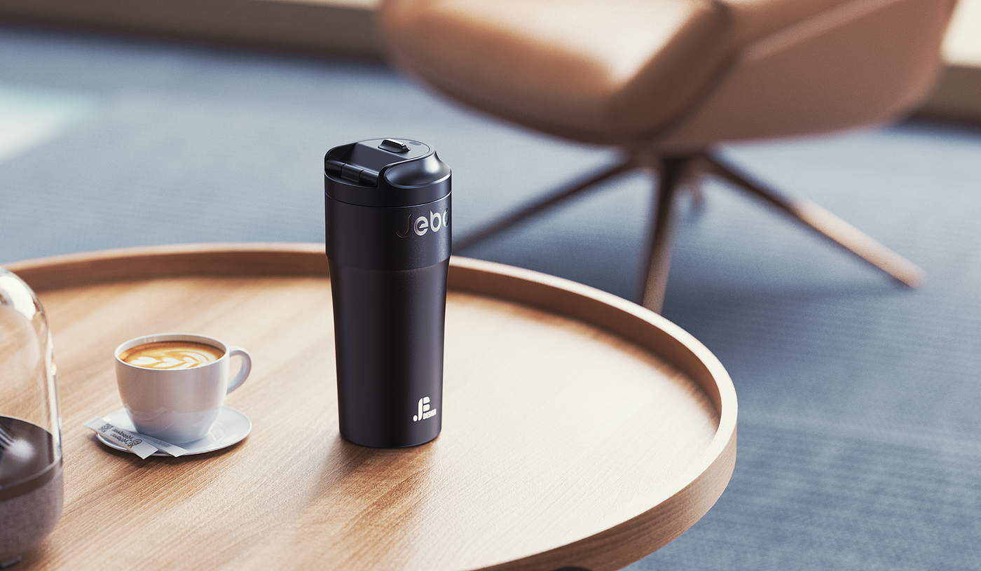 vacuum cup，Water cup，Office Cup，articles for daily use，product design，Product rendering，Outdoor supplies，coffee cup，