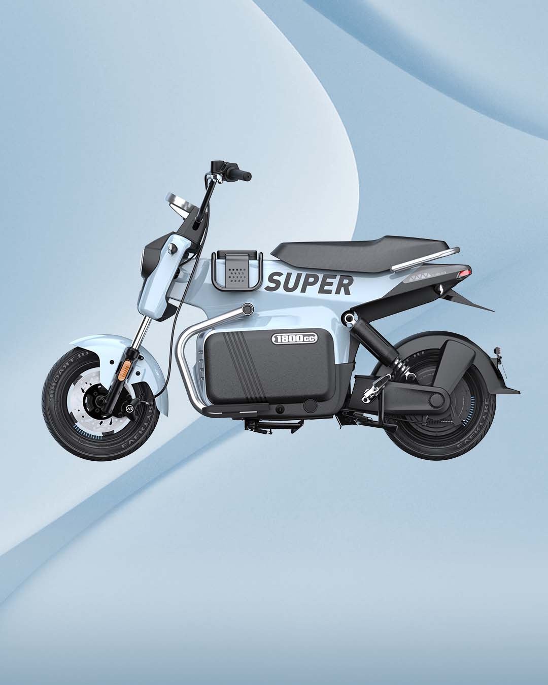 Two wheeled electric vehicle，creative hand-painted，Two-wheeled straddle electric vehicle，Dreammaker electric car，2024 Tianjin Electric Vehicle Exhibition，1800C，