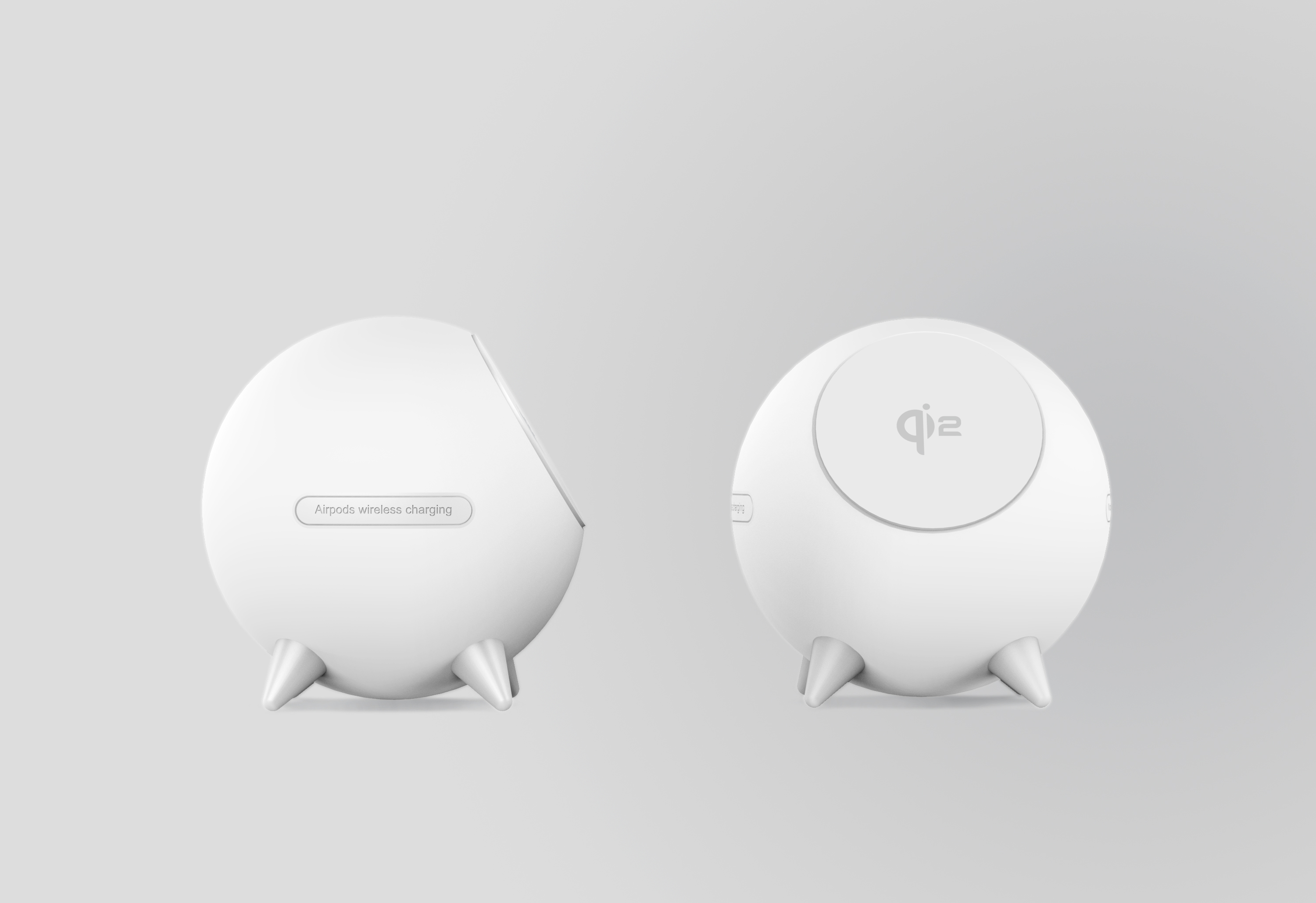 Magnetic suction three-in-one wireless night light，iphone magnetic three-in-one wireless charger with night light，