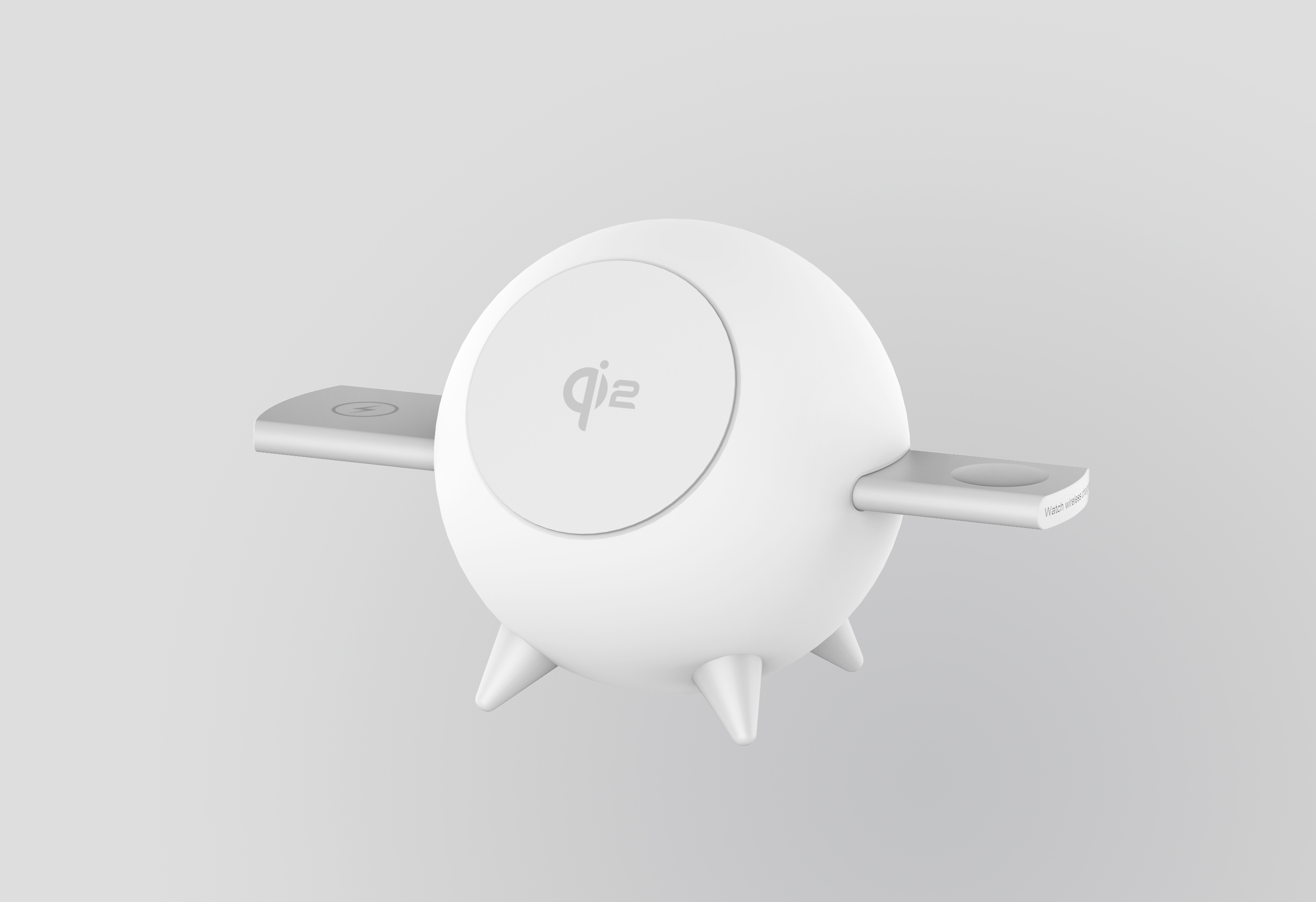 Magnetic suction three-in-one wireless night light，iphone magnetic three-in-one wireless charger with night light，