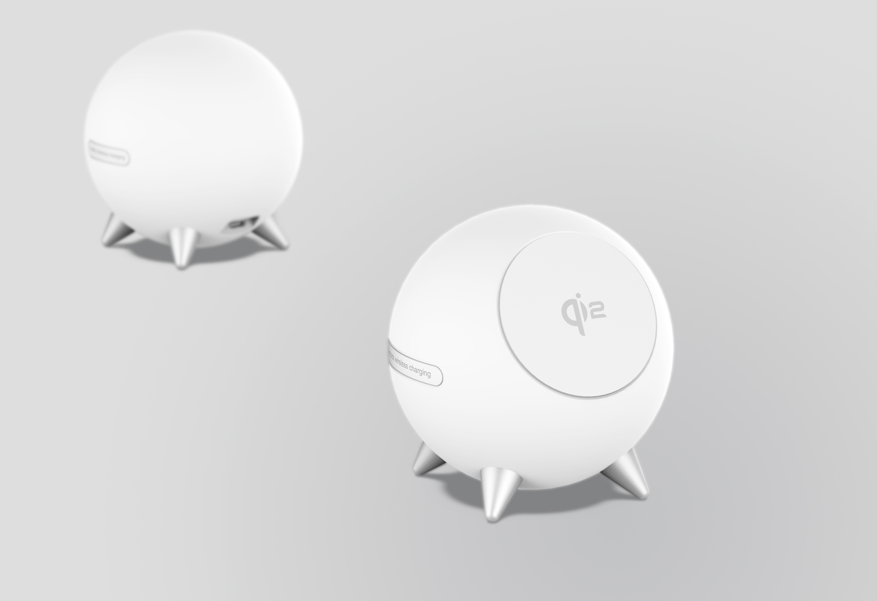 Magnetic suction three-in-one wireless night light，iphone magnetic three-in-one wireless charger with night light，