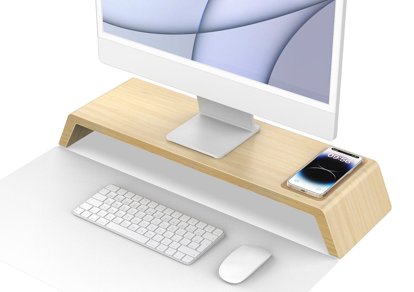 Computer desk mobile phone wireless charging，