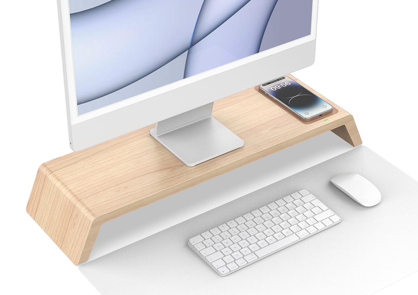 Computer desk mobile phone wireless charging，