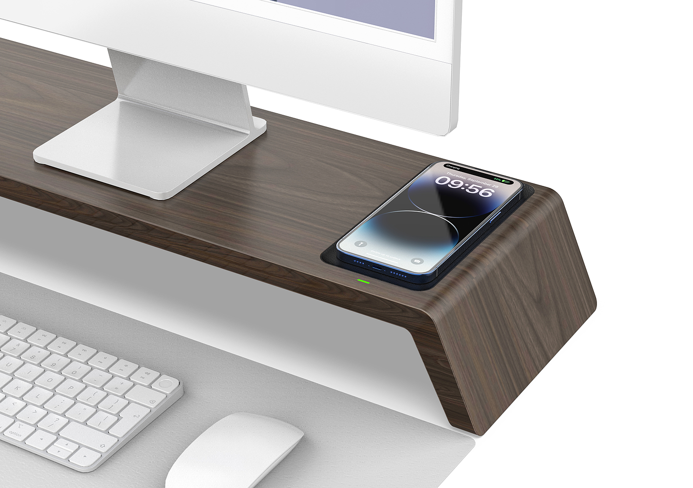 Computer desk mobile phone wireless charging，