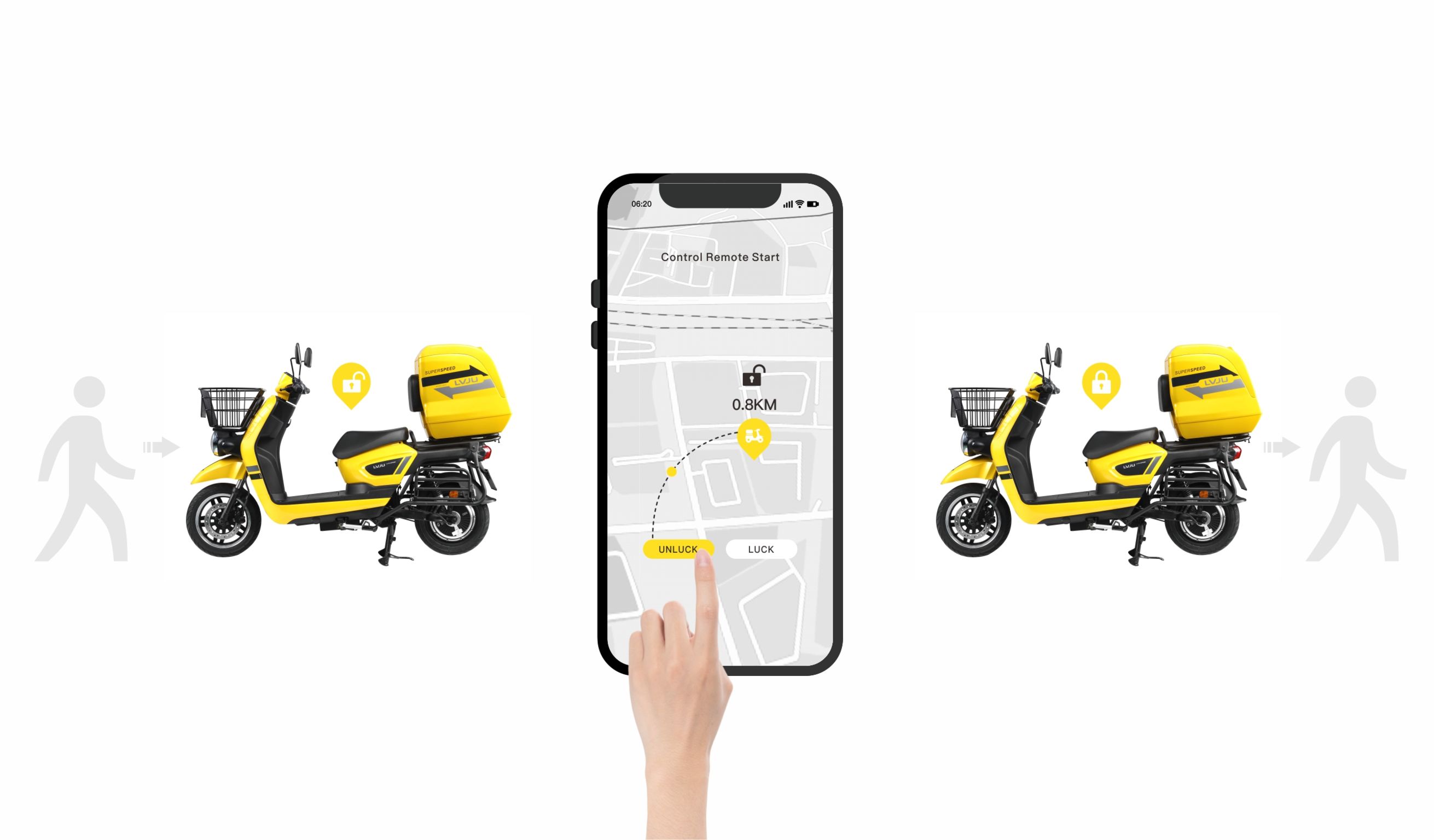 Electric motorcycle，motorcycle，If award winning works，GERMANY IF WINNING WORKS，take-out food，LV JU exclusive take-out motorcycle，