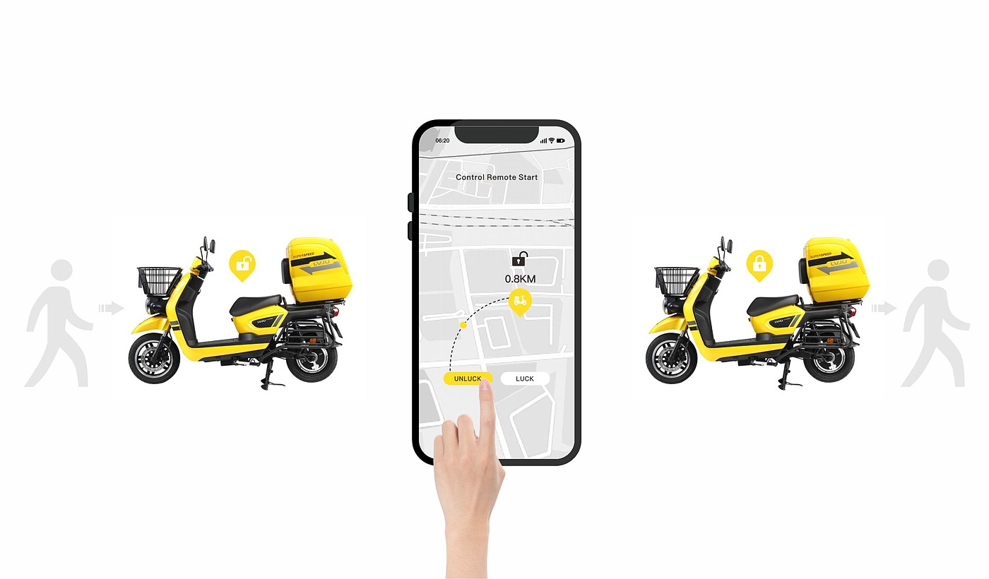 Electric motorcycle，motorcycle，If award winning works，GERMANY IF WINNING WORKS，take-out food，LV JU exclusive take-out motorcycle，