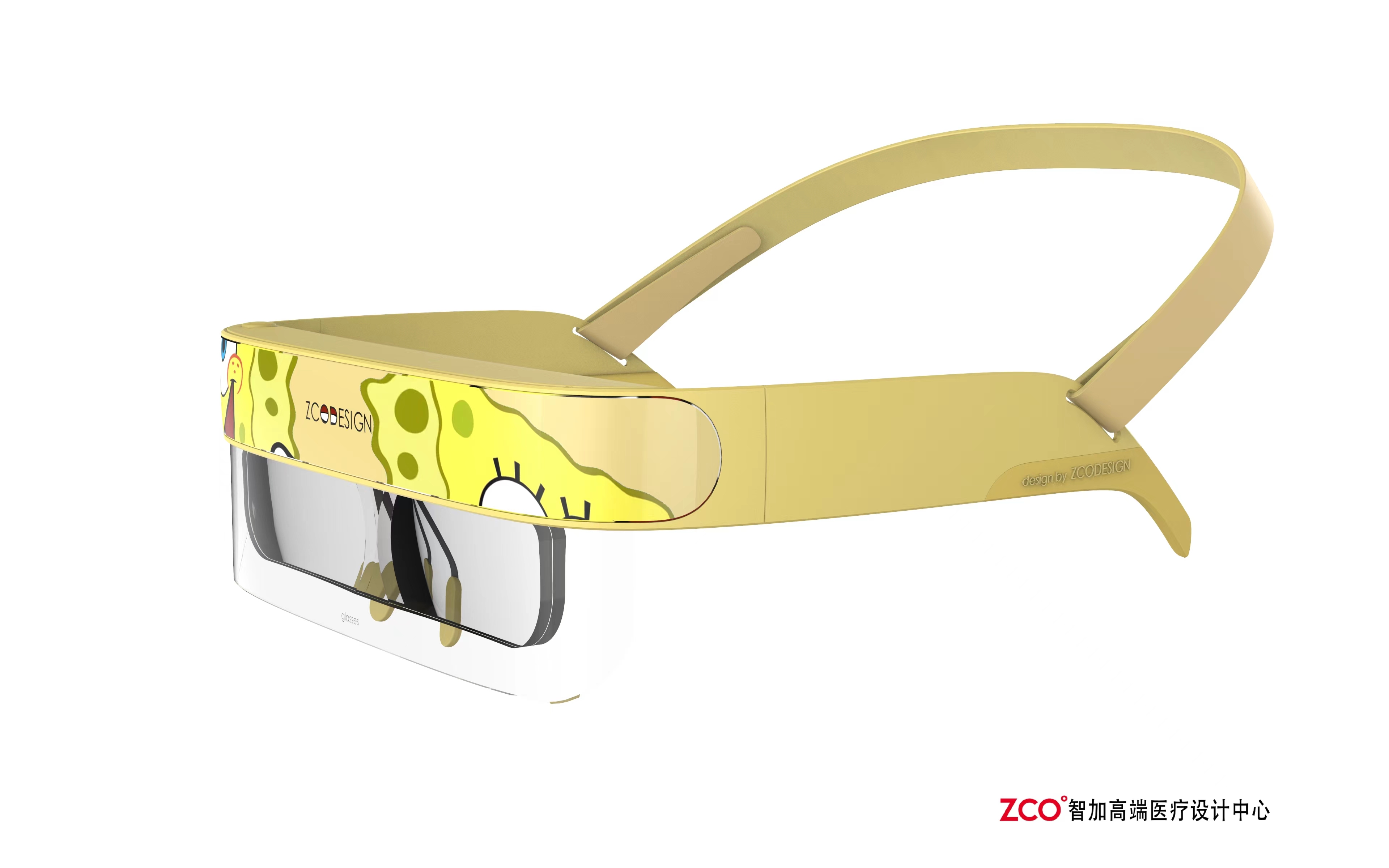 Cartoon，lovely，medical care，glasses，product design，Appearance design，