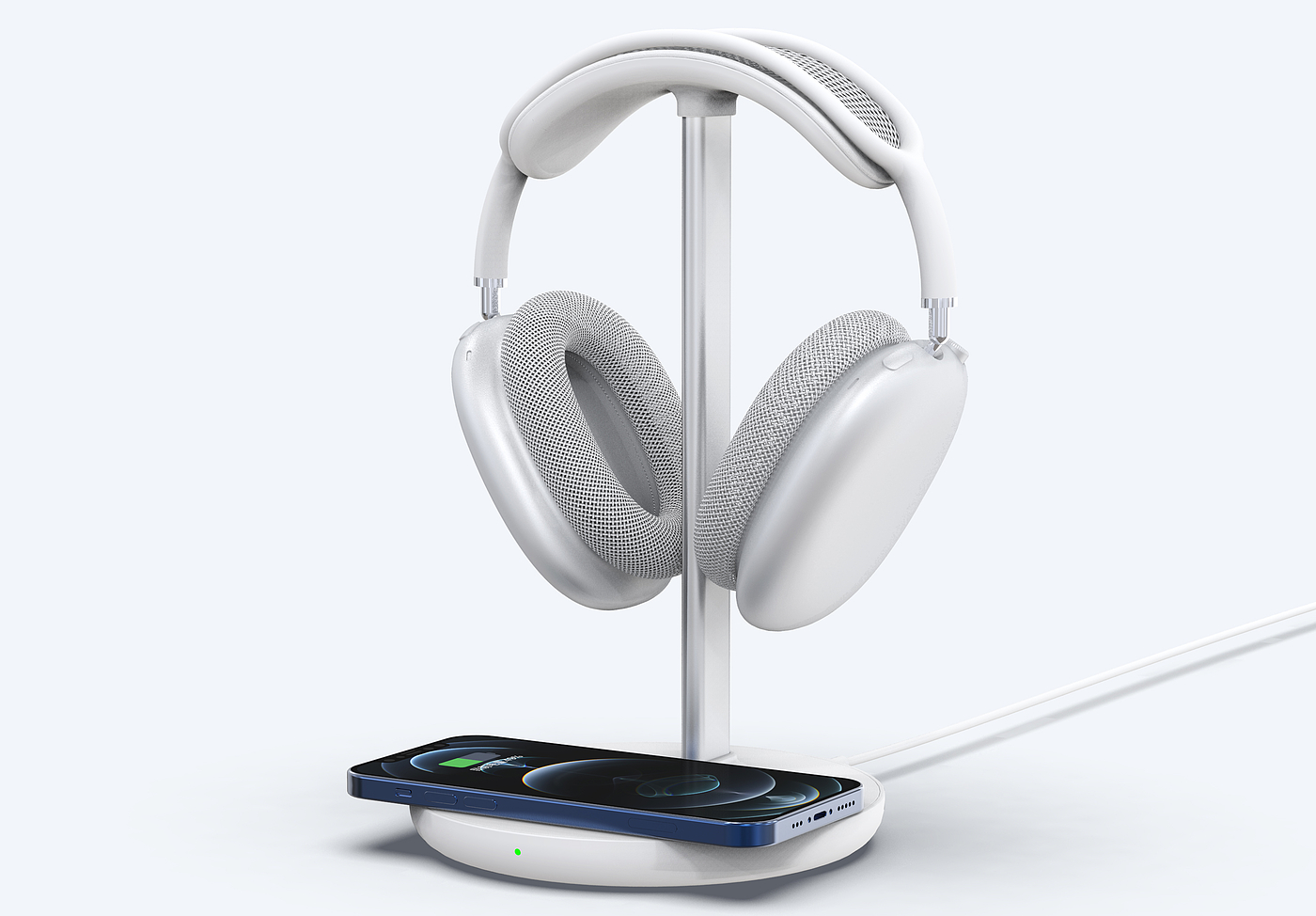 Headset stand wireless charging，