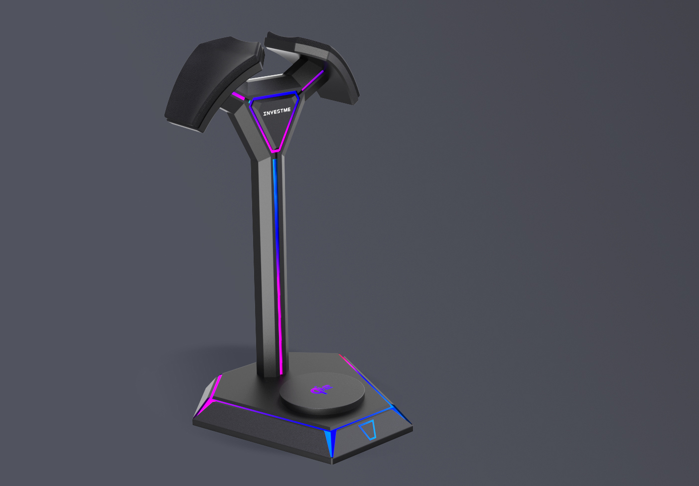 Mecha headset wireless charging，Mecha headset stand with iphone wireless，
