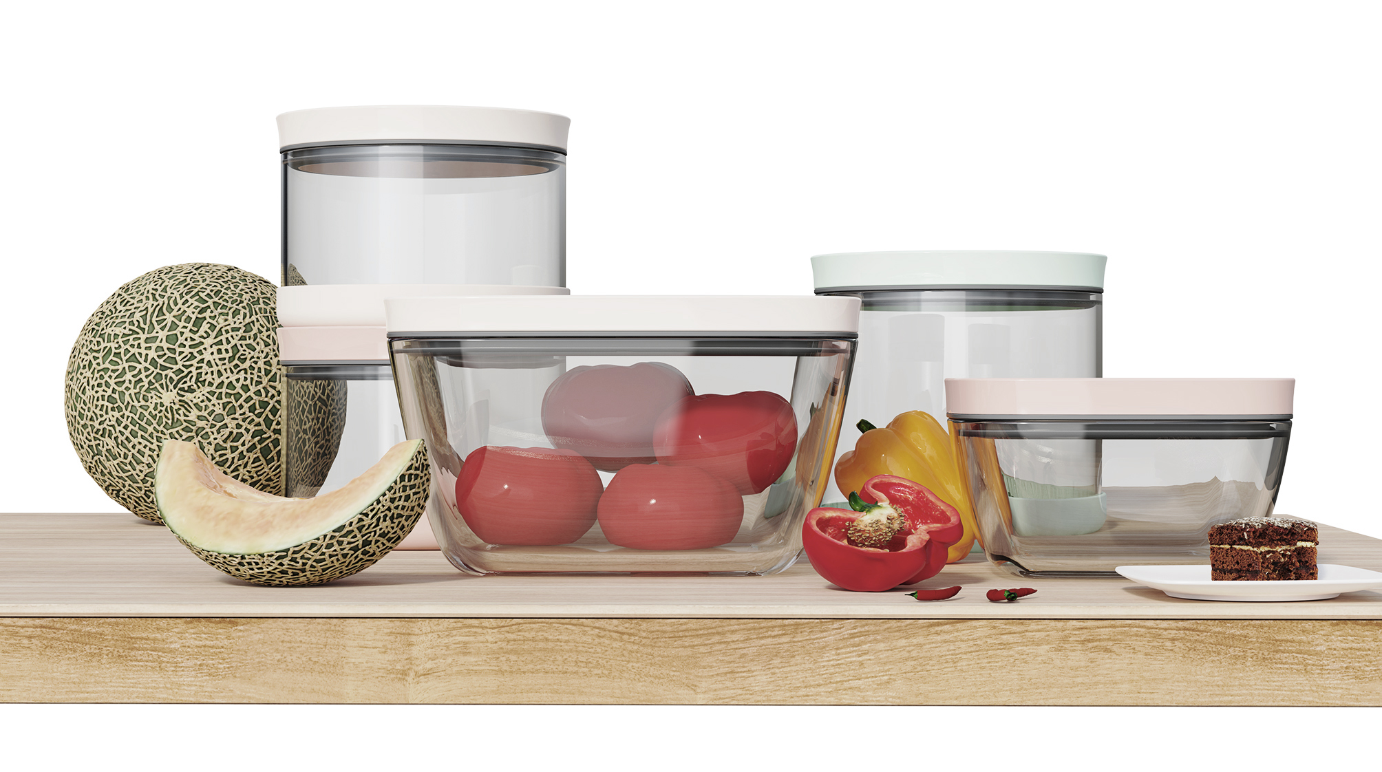 Fresh keeping box，German if Award，If design award，industrial design，industrial product，product design，Household tableware，Vacuum fresh-keeping box，