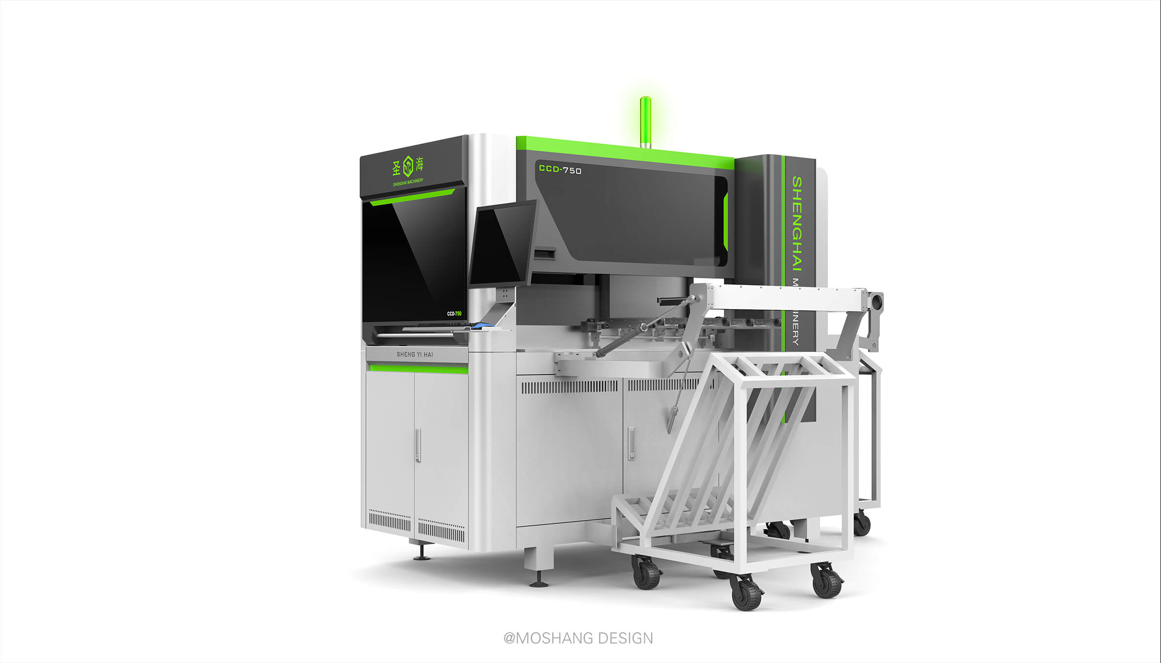 CNC equipment，V-CUT equipment，Appearance Design of Sheet Metal Equipment，Appearance Design of Mechanical Equipment，Mo Shang Industrial Design，