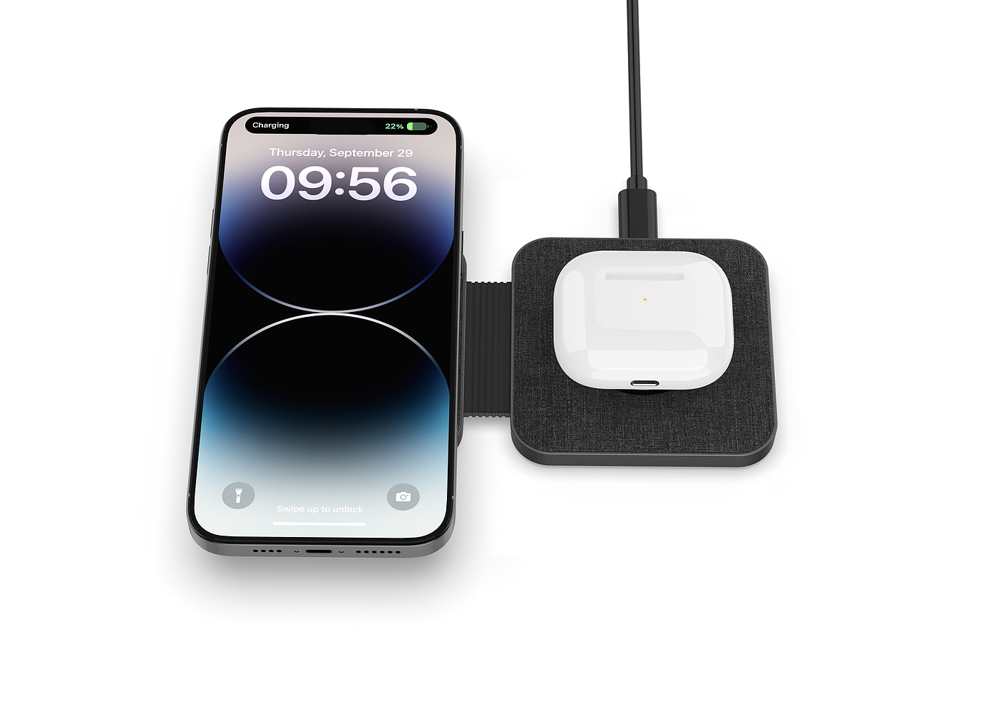 Magnetic two-in-one wireless charging，