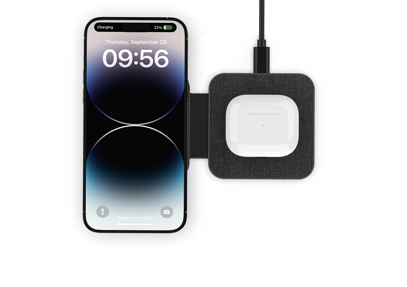 Magnetic two-in-one wireless charging，