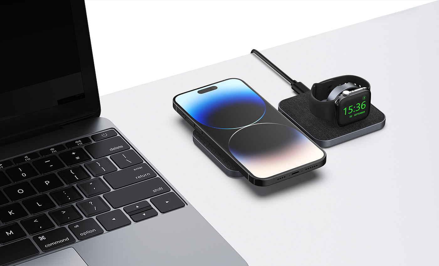 Magnetic two-in-one wireless charging，