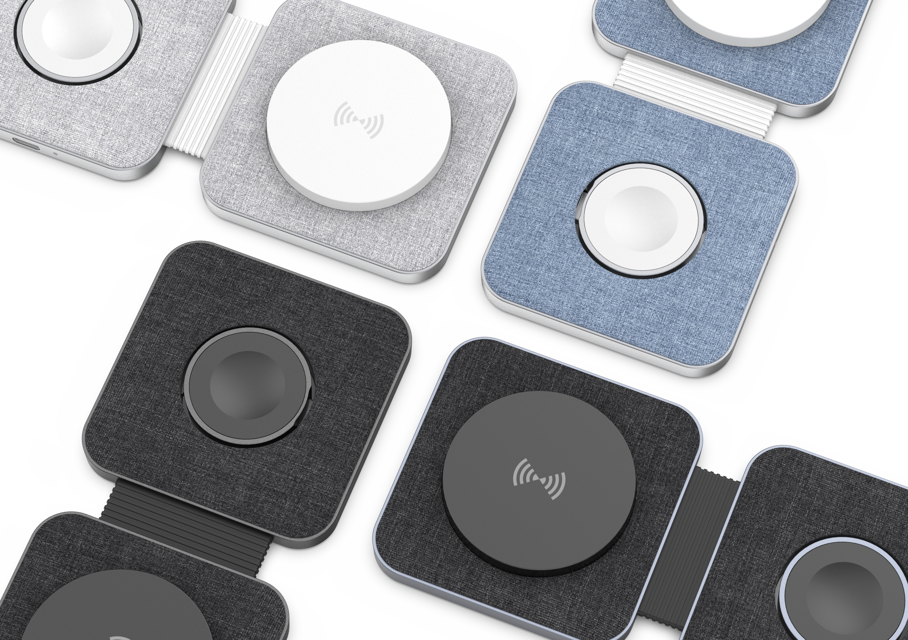 Magnetic two-in-one wireless charging，