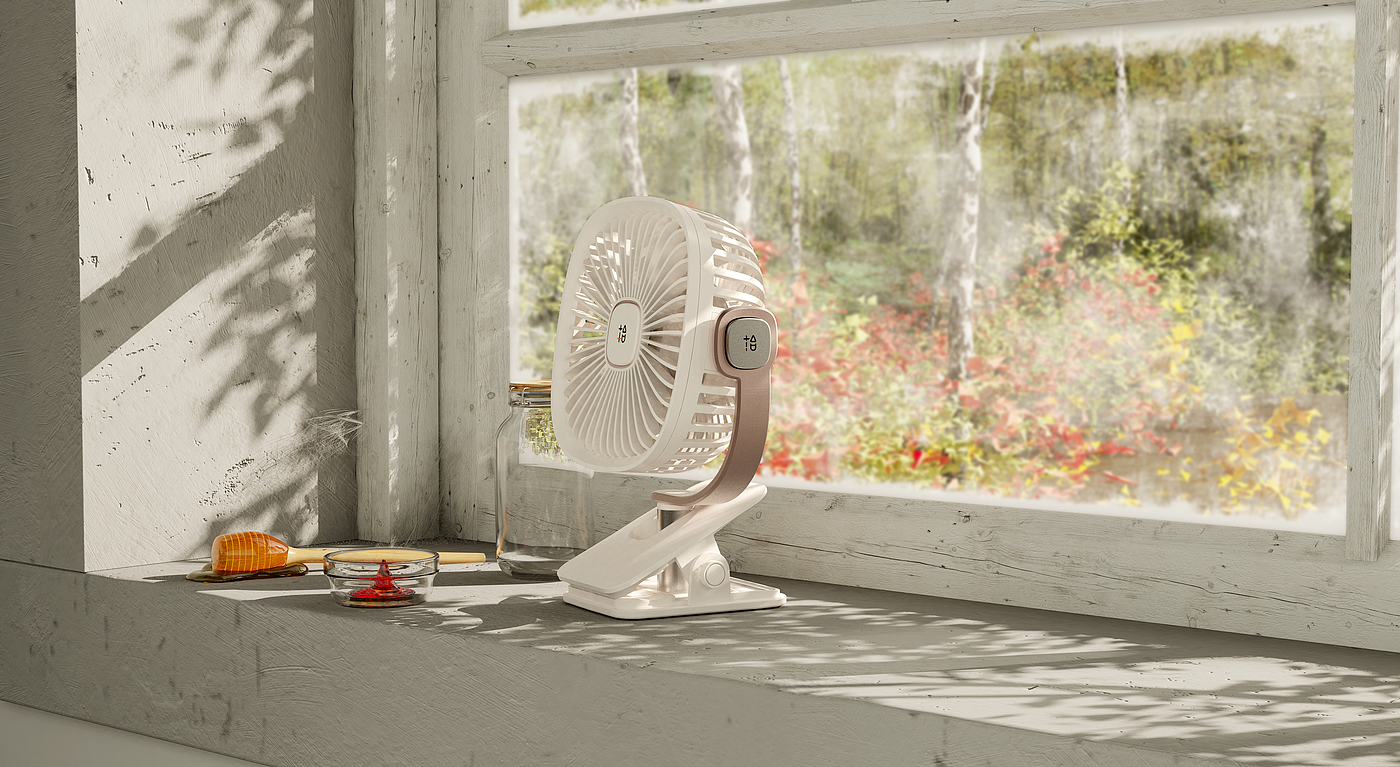 Desktop fan，Fan，product design，concise，