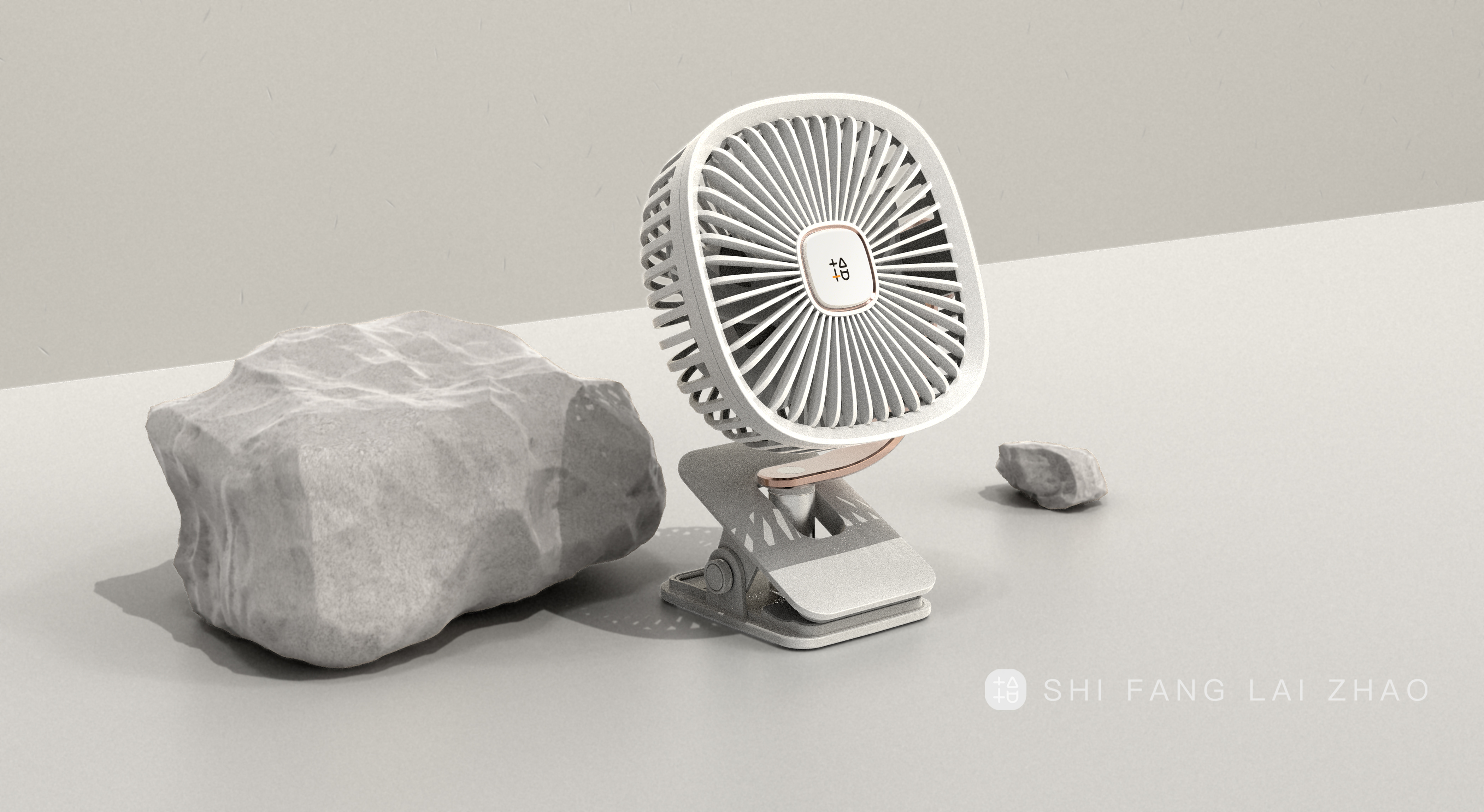 Desktop fan，Fan，product design，concise，