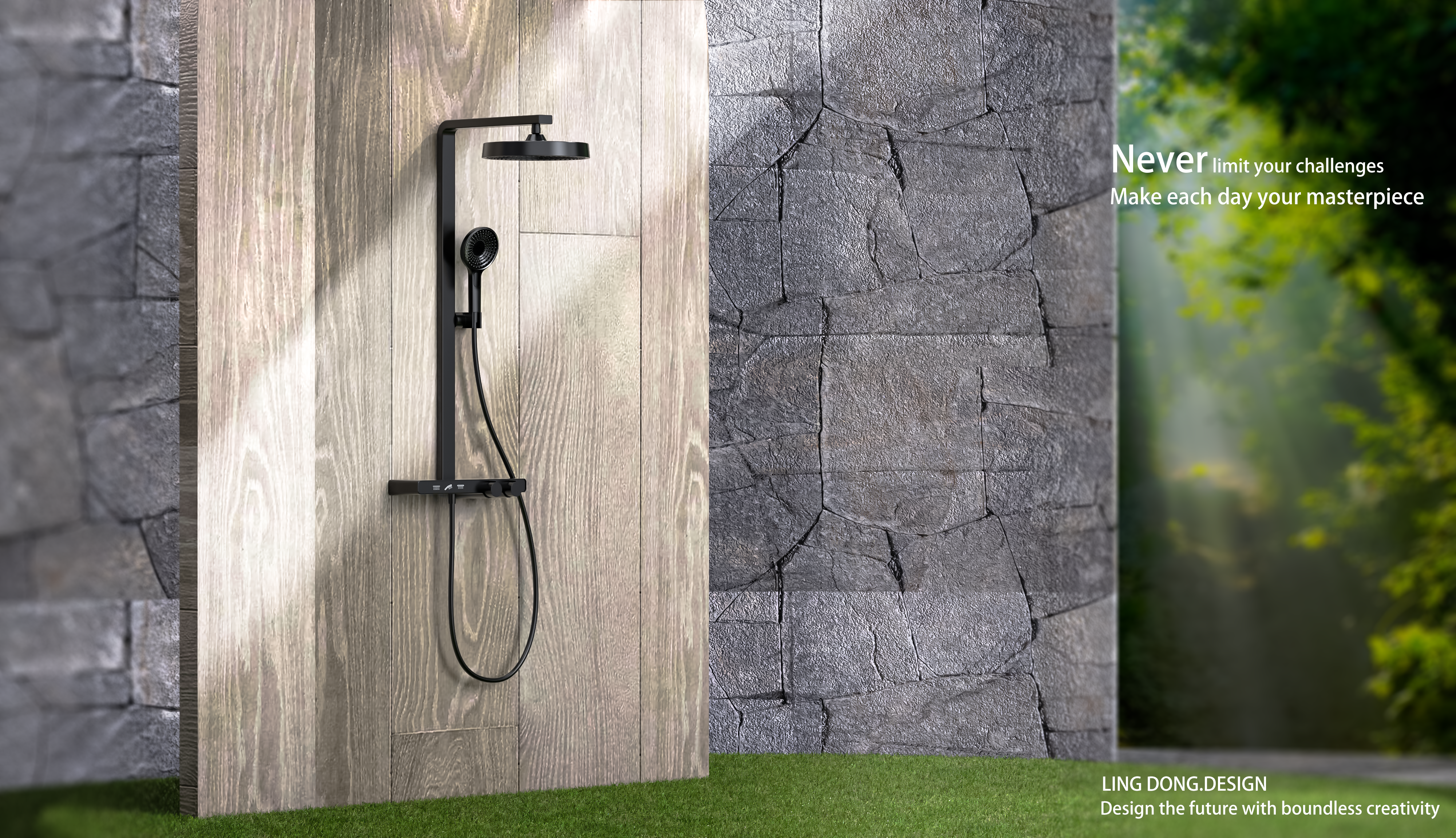 Keyshot rendering，Hardware bathroom，Shower faucet，