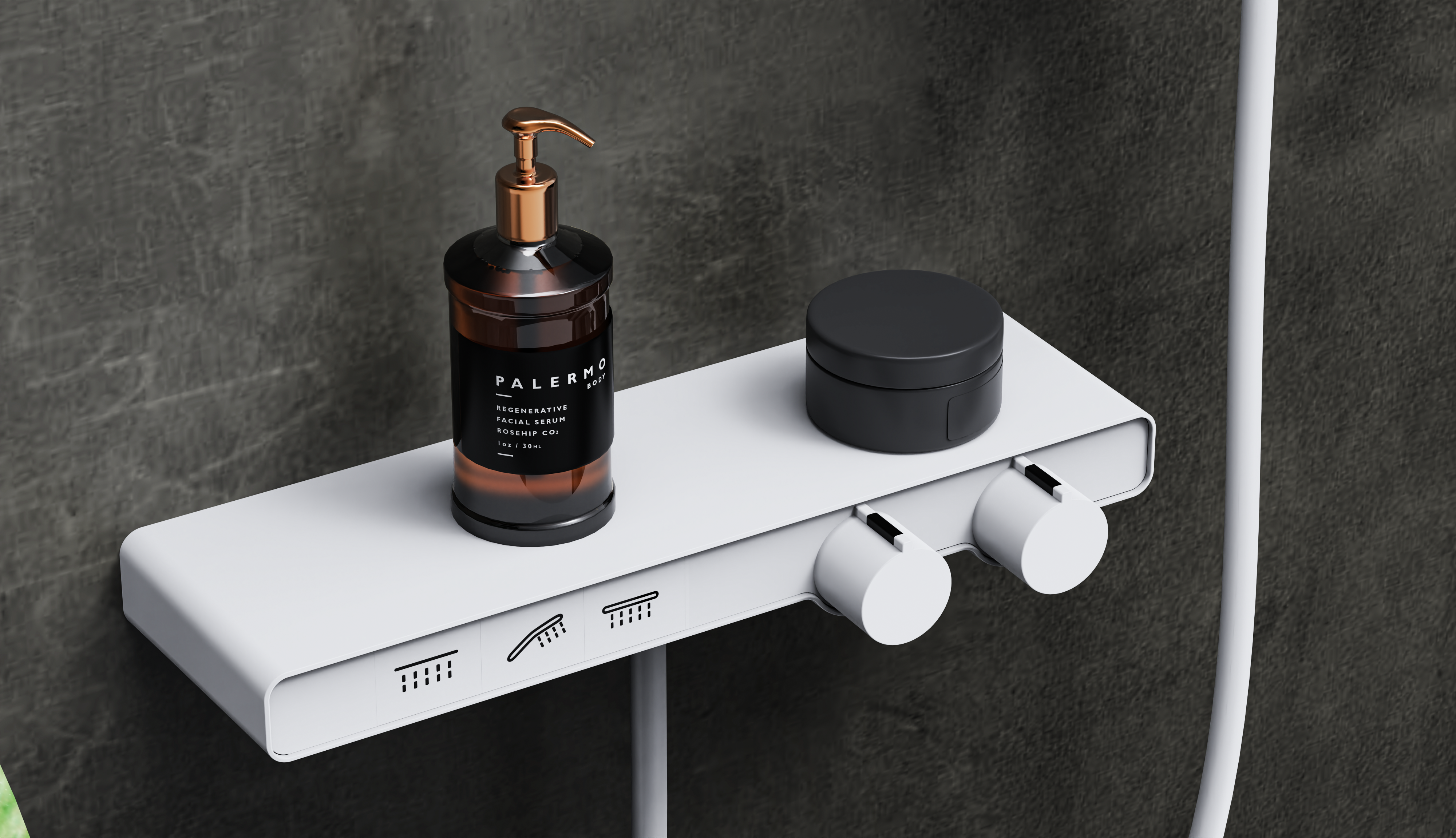 Keyshot rendering，Hardware bathroom，Shower faucet，