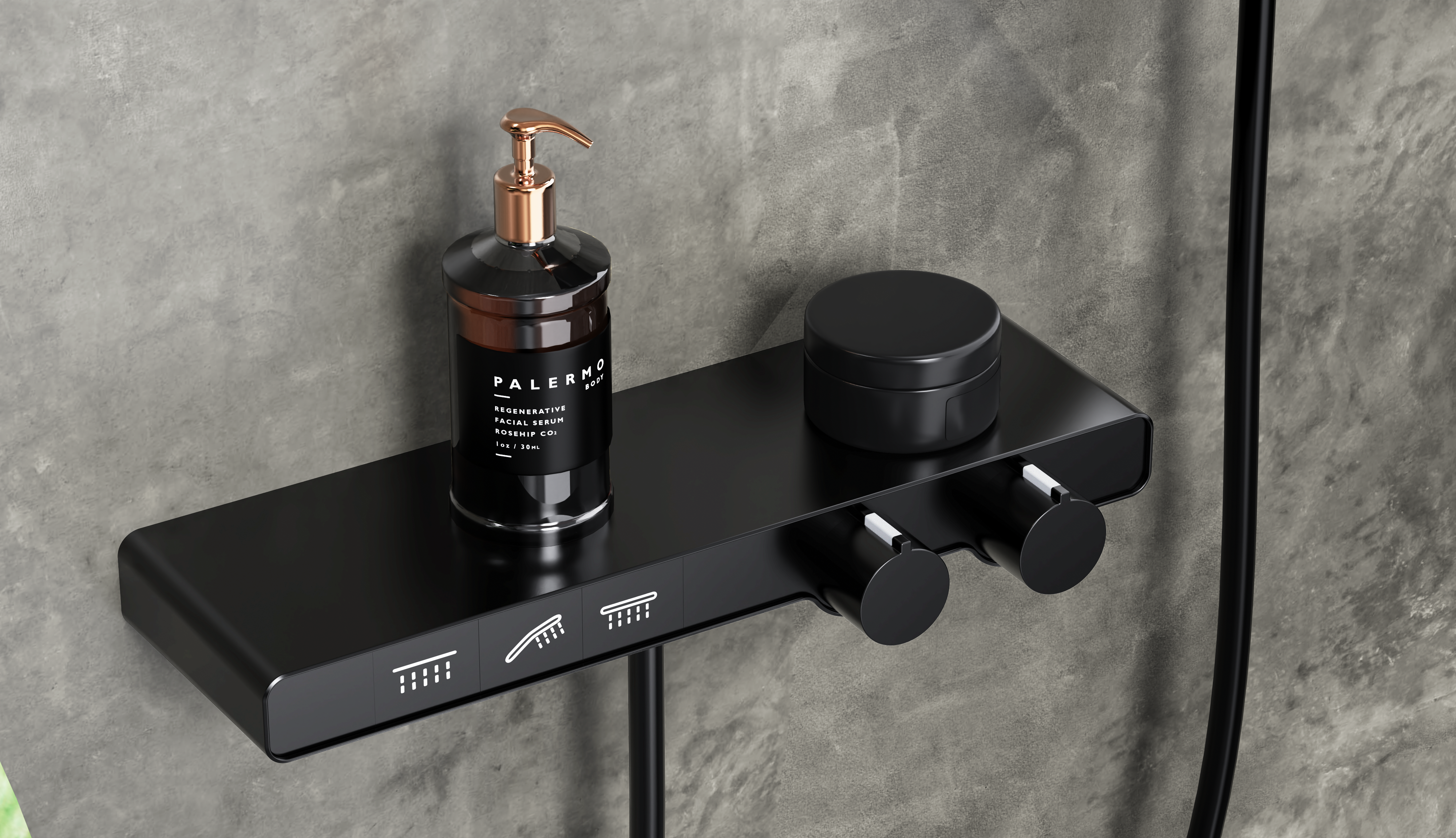 Keyshot rendering，Hardware bathroom，Shower faucet，