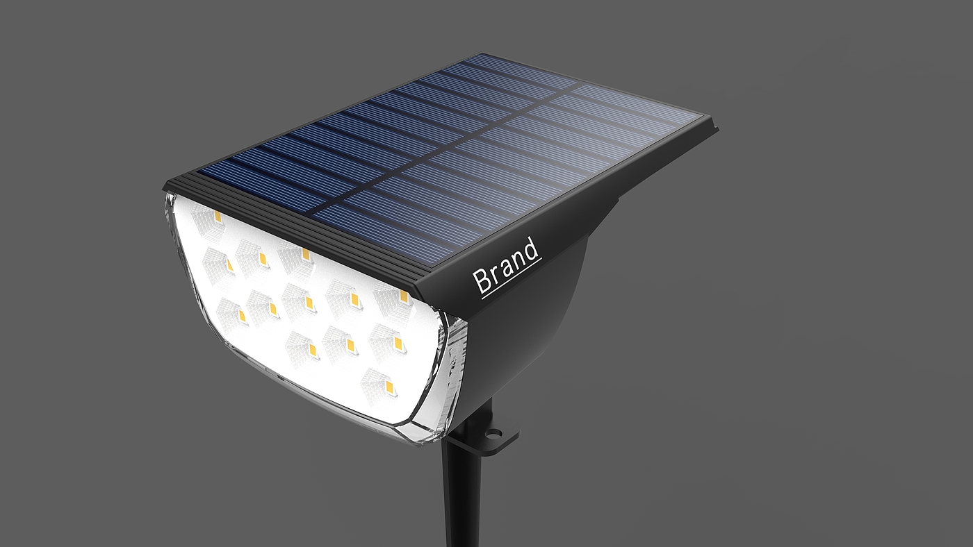 solar energy，Lamp design，Ground plug lamp，Courtyard lamp，